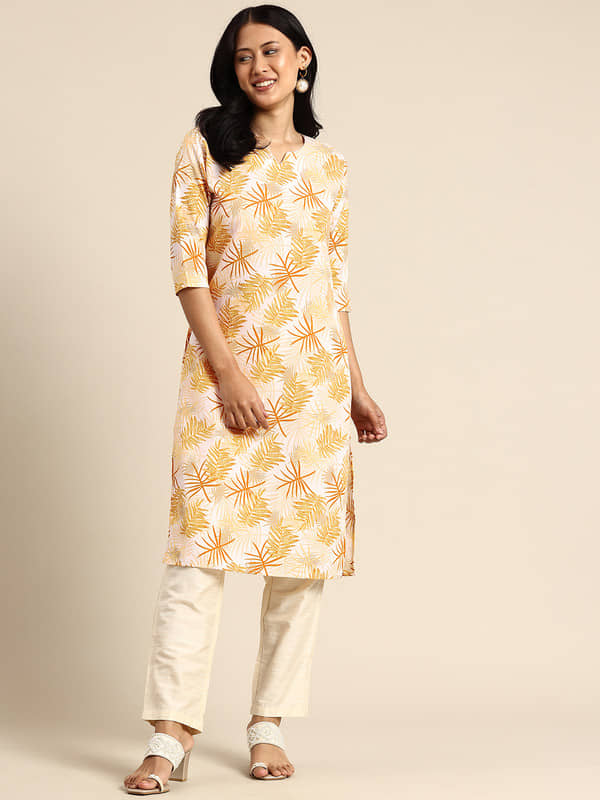 KETAKI FASHION Pack of 1 Crepe Printed Straight Women's Kurti - ( Multicolor ) - Kurtis, Tunics | Buy online on ZillyBuy