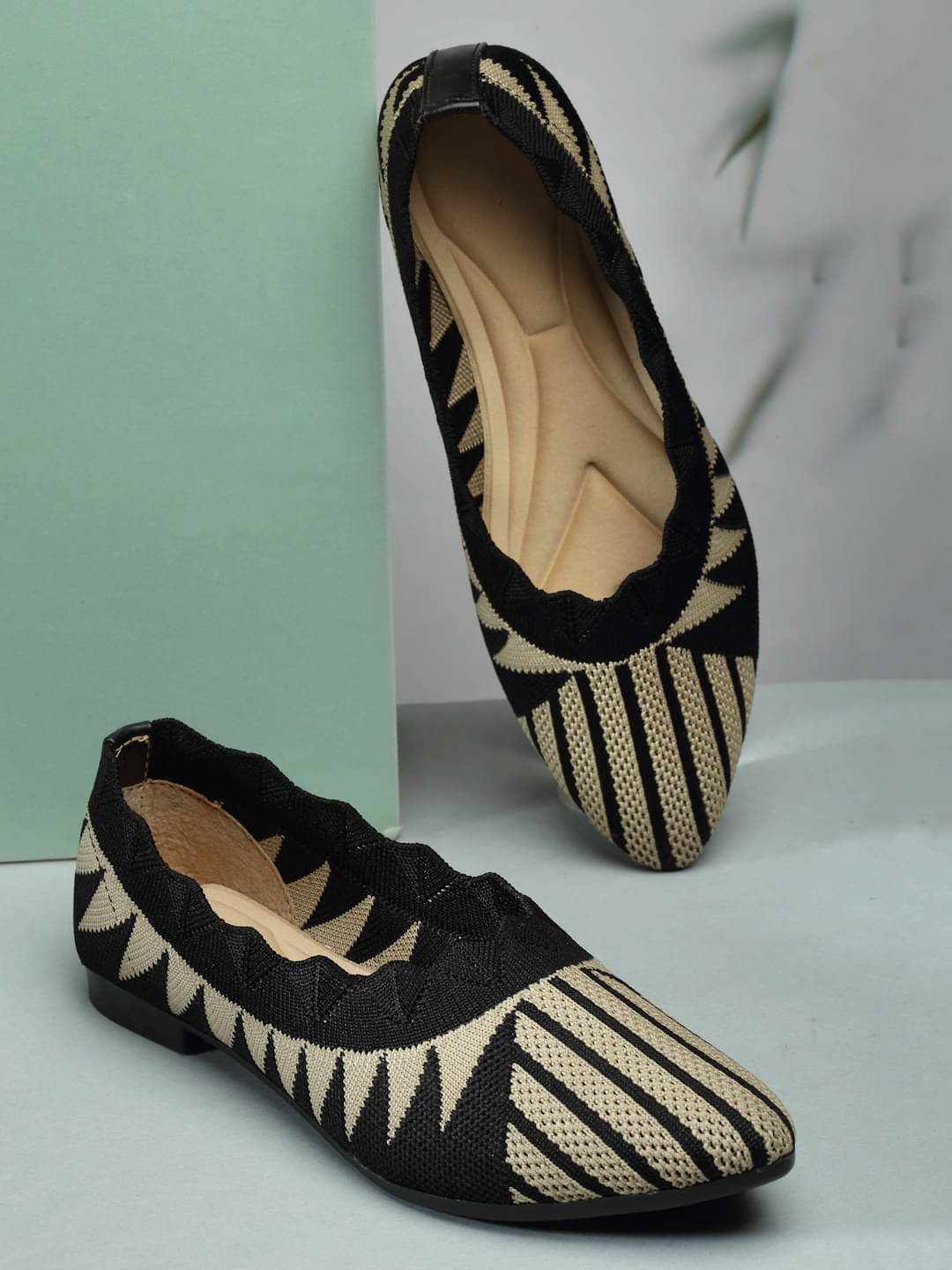 Sneakersvilla Black Women's Casual Ballerinas Sneakersvilla Black Women's Casual Ballerinas