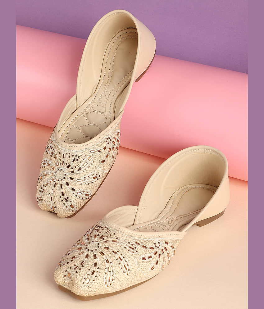 Sneakersvilla Cream Women's Casual Ballerinas - Casual Shoes | Buy online on ZillyBuy