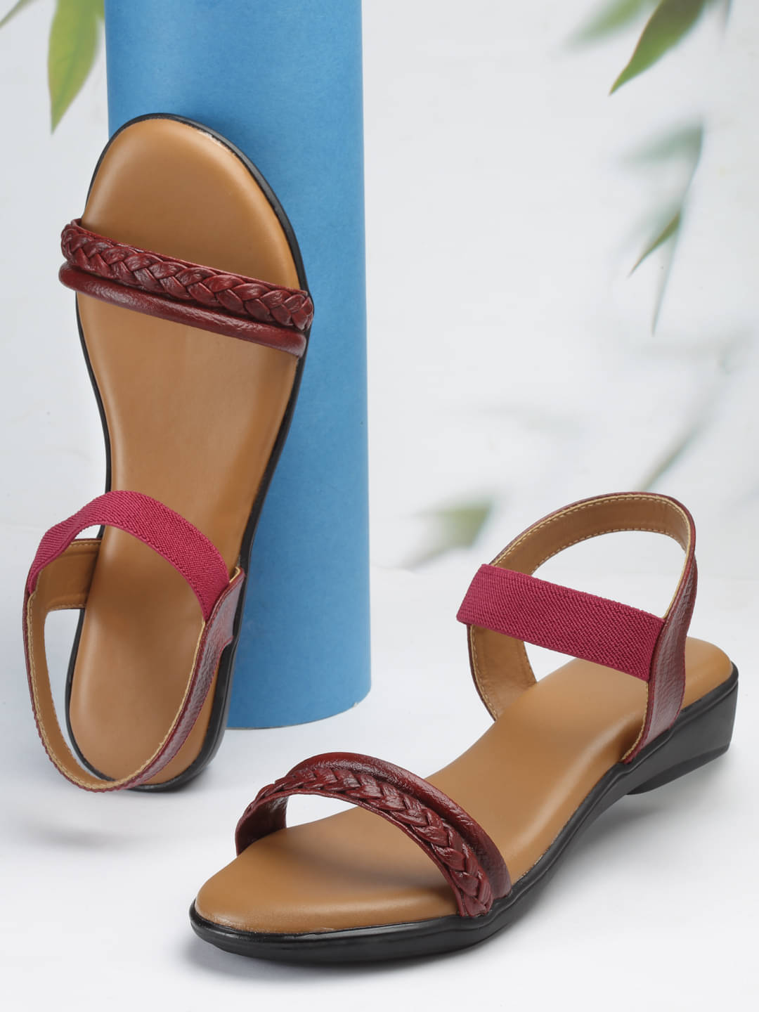     			Sneakersvilla Red Women's Flats