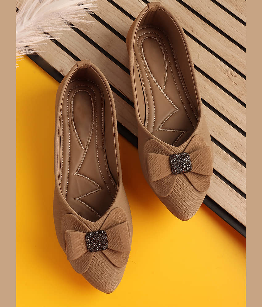 Sneakersvilla Tan Women's Casual Ballerinas - Casual Shoes | Buy online on ZillyBuy