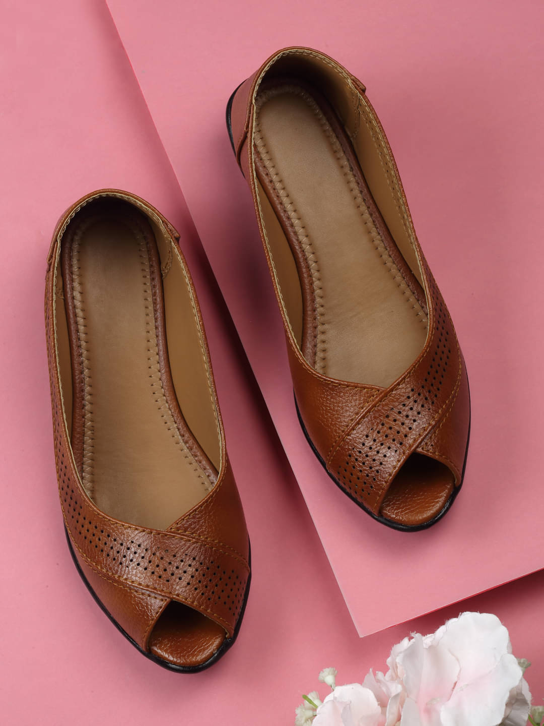 Sneakersvilla Tan Women's Casual Ballerinas Sneakersvilla Tan Women's Casual Ballerinas