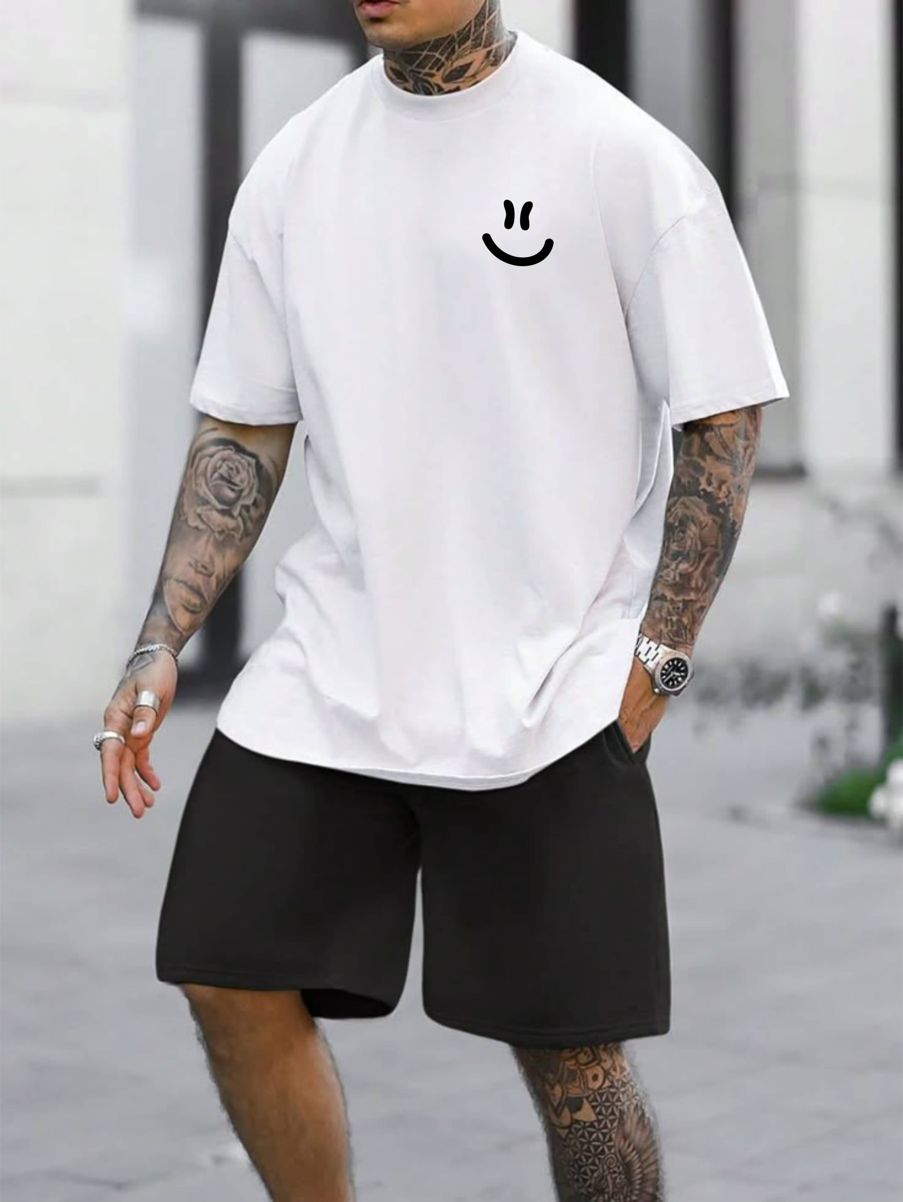 ekadravin Cotton Oversized Fit Solid Half Sleeves Men's Round T-Shirt - White ( Pack of 1 ) ekadravin Cotton Oversized Fit Solid Half Sleeves Men's Round T-Shirt - White ( Pack of 1 )