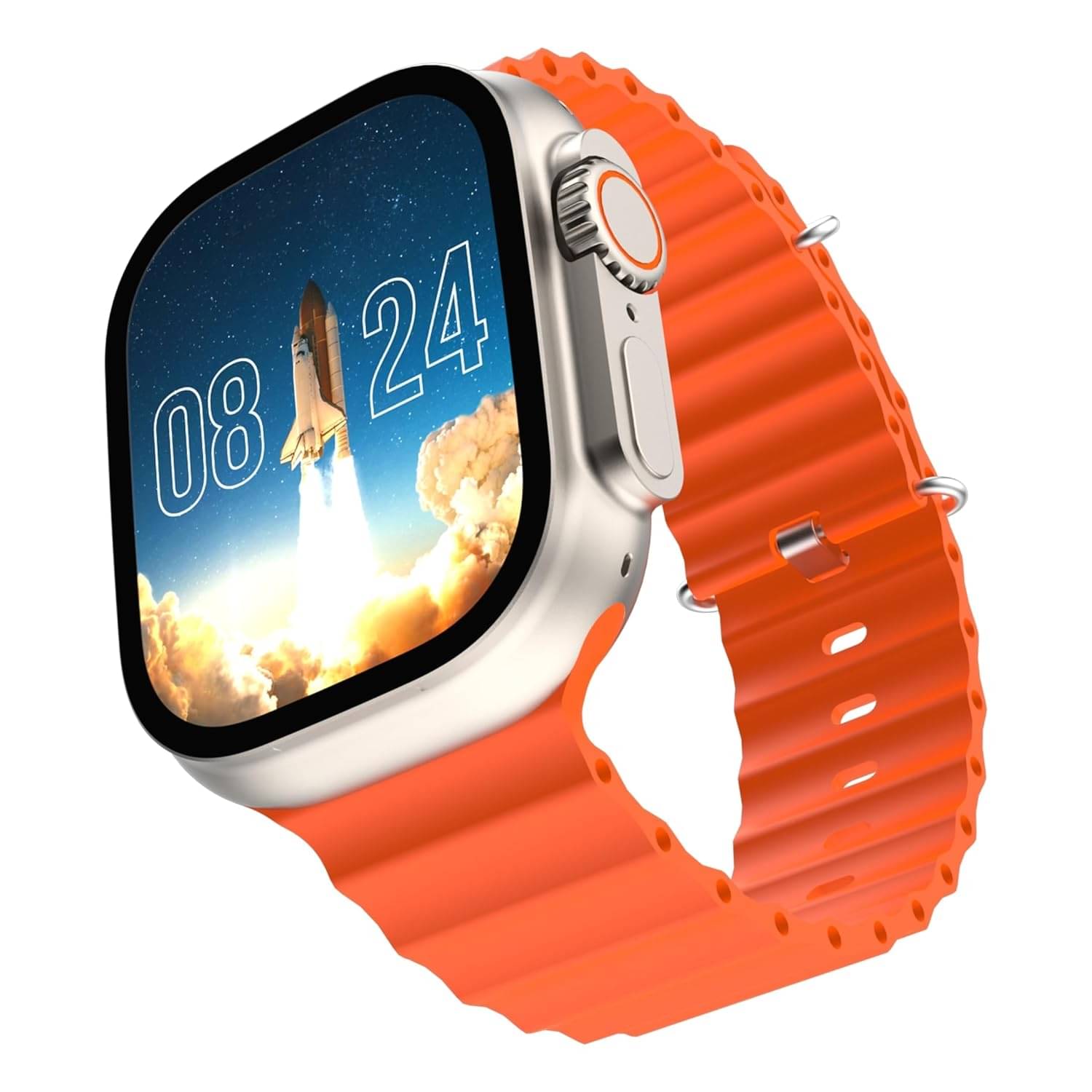 AMOLA AMOLED BT Calling Smart Watch with Rubber Strap Upto 2-3 days Backup ( Orange ) AMOLA AMOLED BT Calling Smart Watch with Rubber Strap Upto 2-3 days Backup ( Orange )