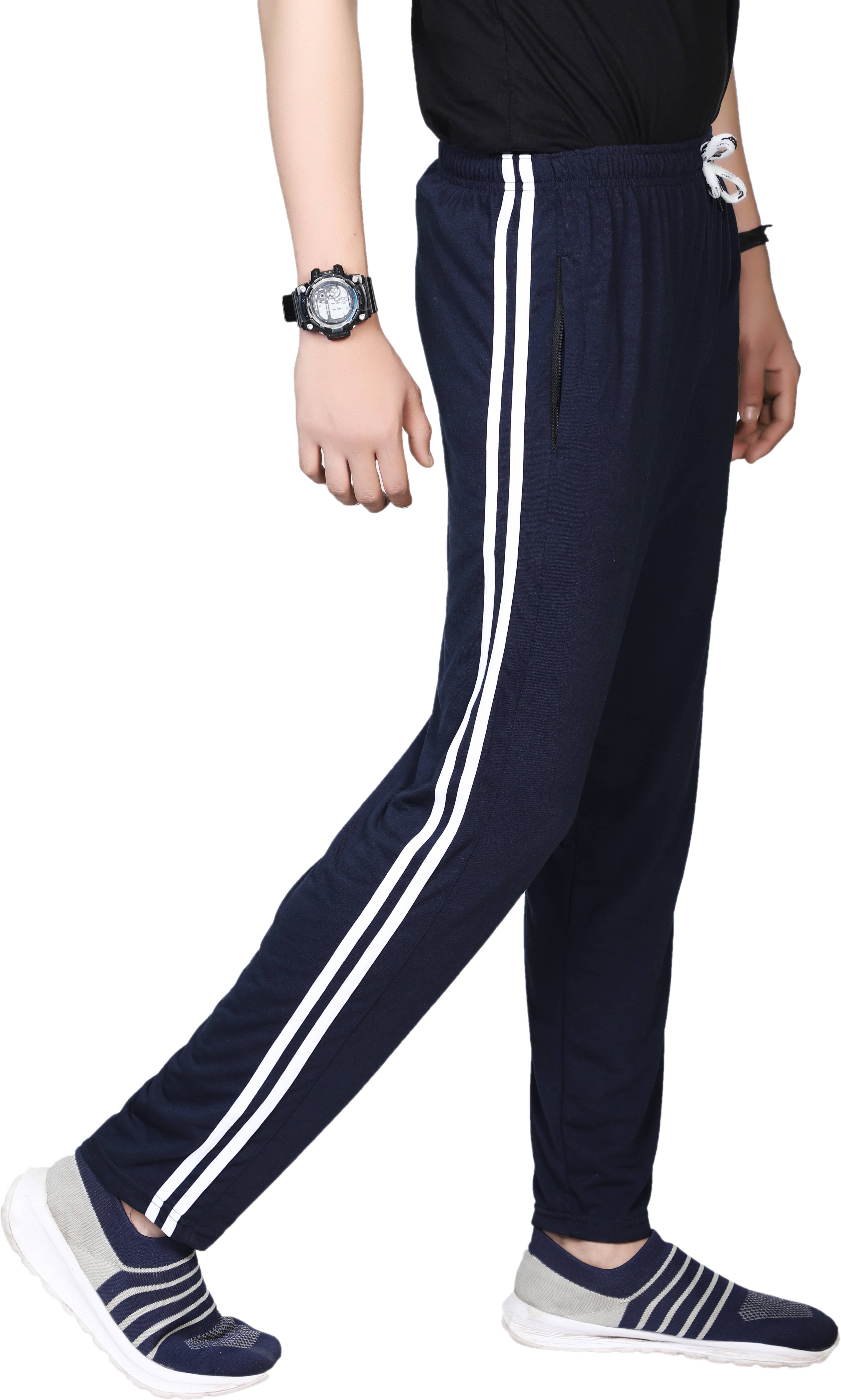 Alexender Black Cotton Blend Men's Trackpants ( Pack of 1 ) - Track Pants | Buy online on ZillyBuy