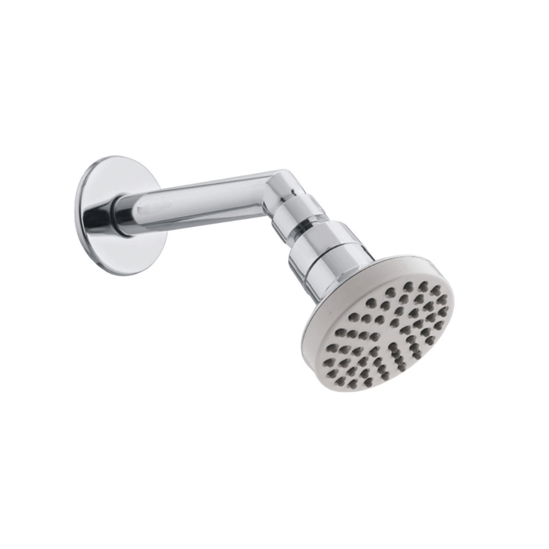     			BATHONIX 3"Inch Ivory Round Shower with 7" SS Arm Plastic (ABS) Overhead Shower