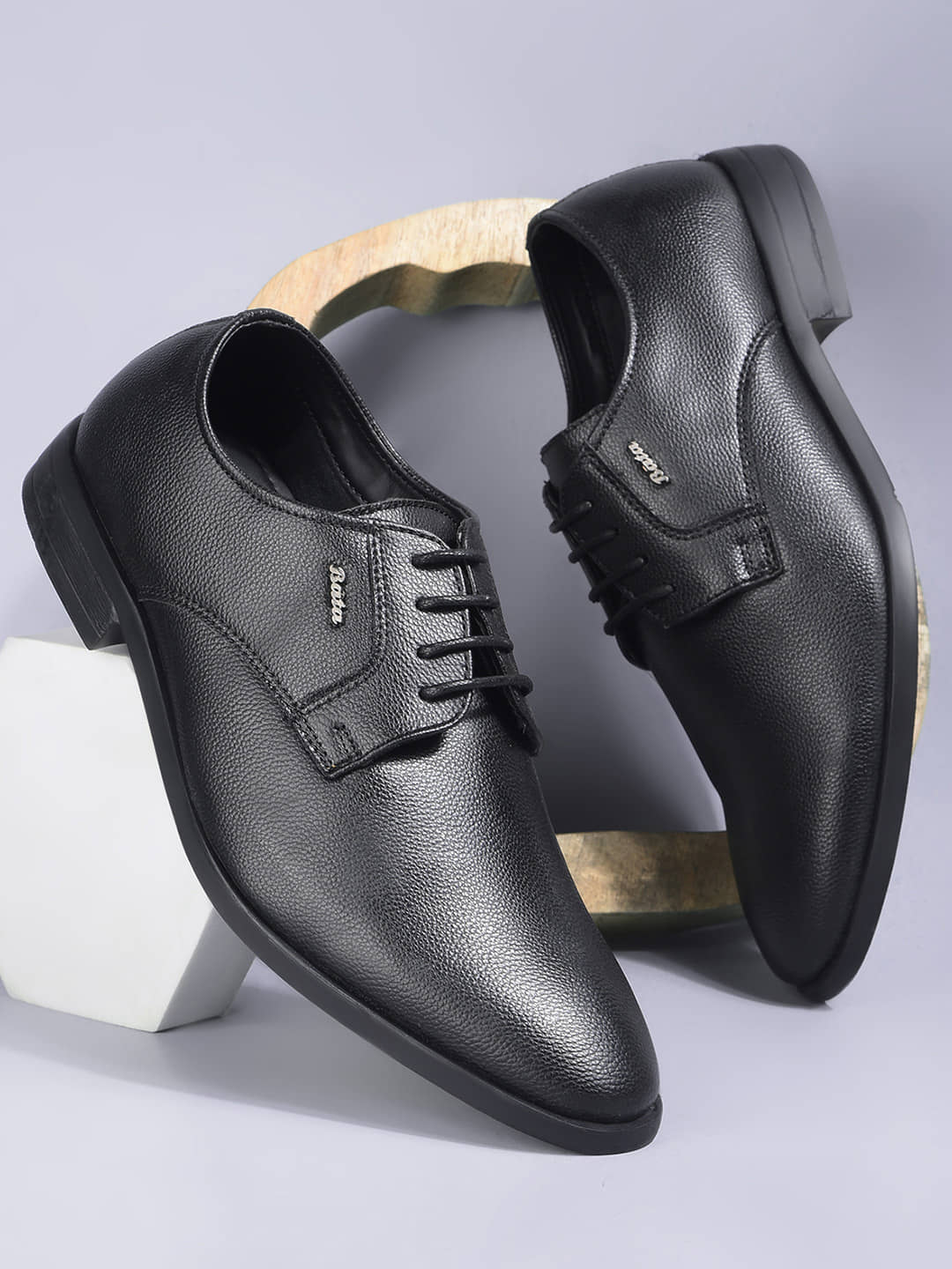 Bata Black Men's Derby Formal Shoes - Formal Shoes | Buy online on ZillyBuy
