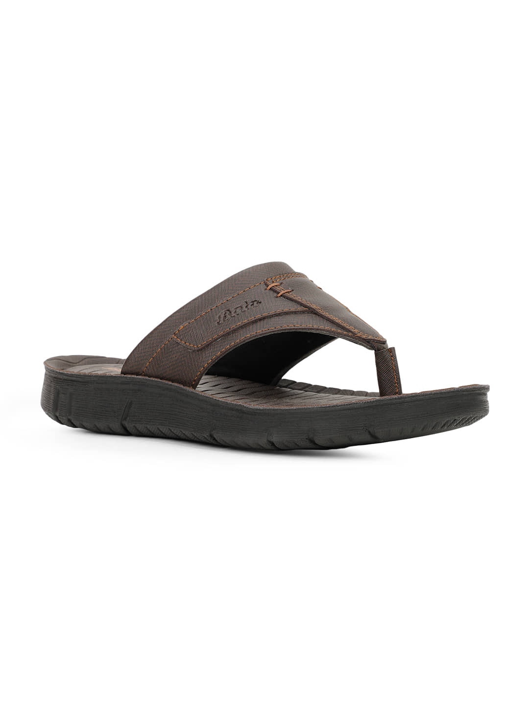 Bata Brown Men's Thong Flip Flop