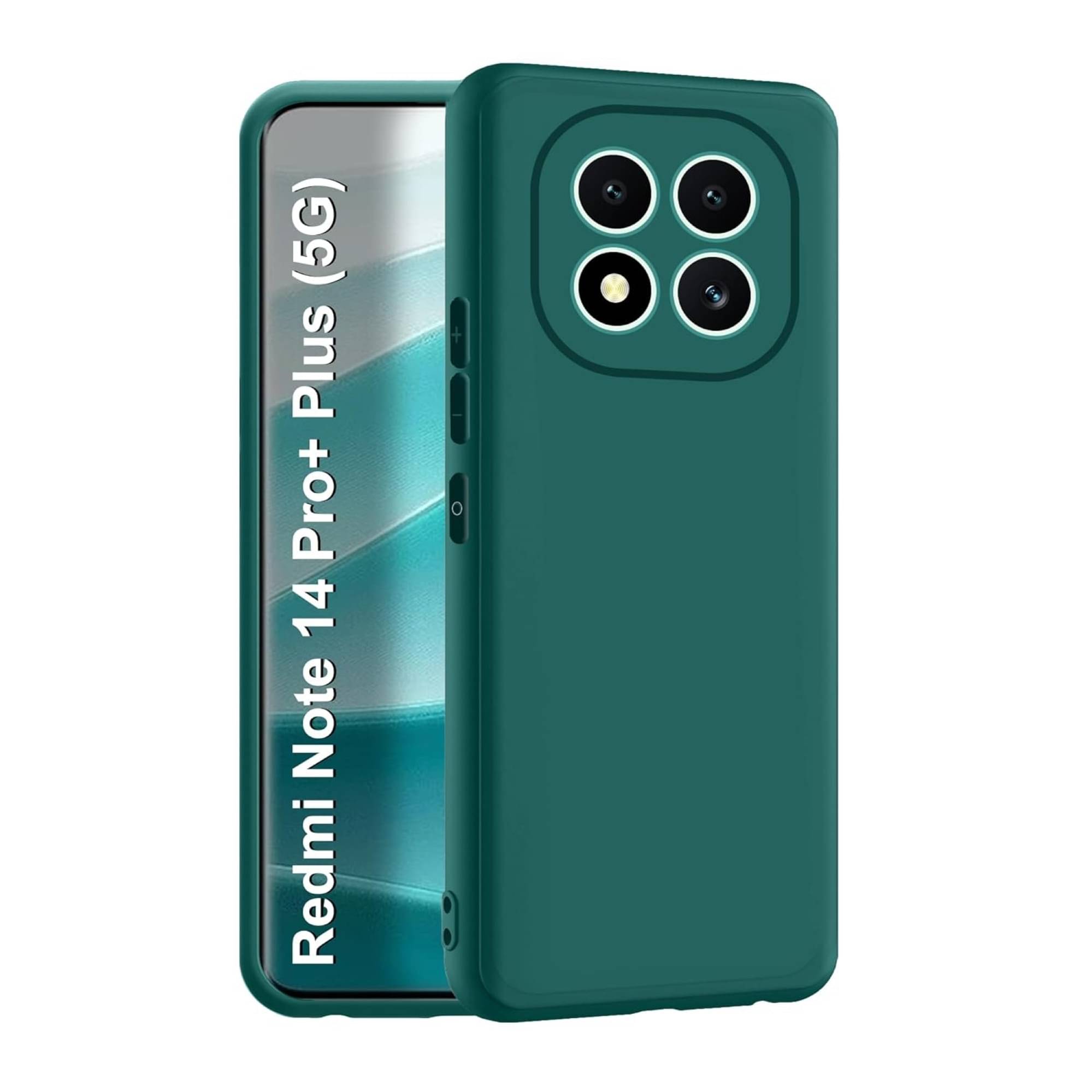     			Case Vault Covers Silicon Soft cases Compatible For Silicon Redmi Note 14 Pro+ 5G ( )