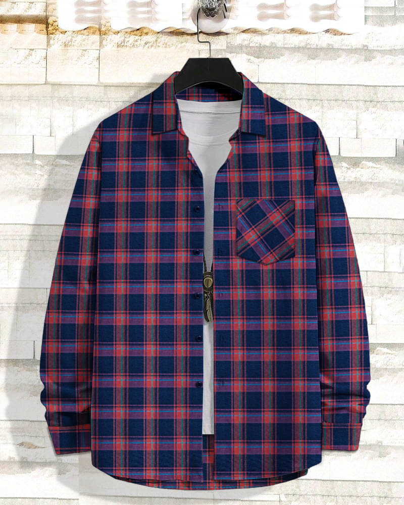 Eyebogler Cotton Blend Regular Fit Checks Full Sleeves Men's Casual Shirt - Red ( Pack of 1 ) Eyebogler Cotton Blend Regular Fit Checks Full Sleeves Men's Casual Shirt - Red ( Pack of 1 )