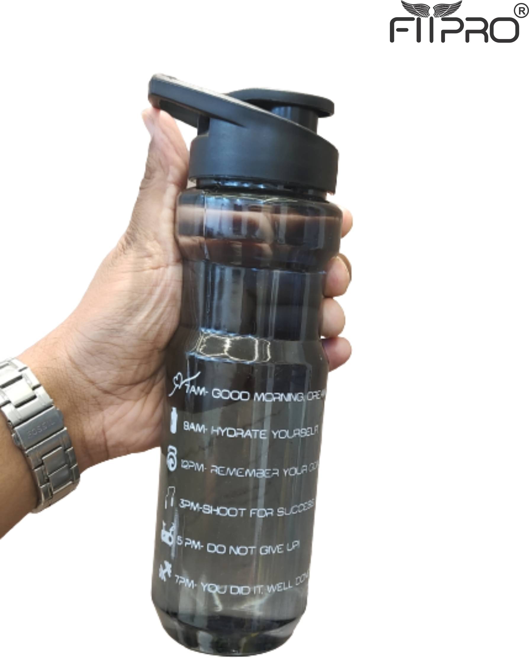     			FitPro PET Black 800 mL Sipper ( Pack of 1 )