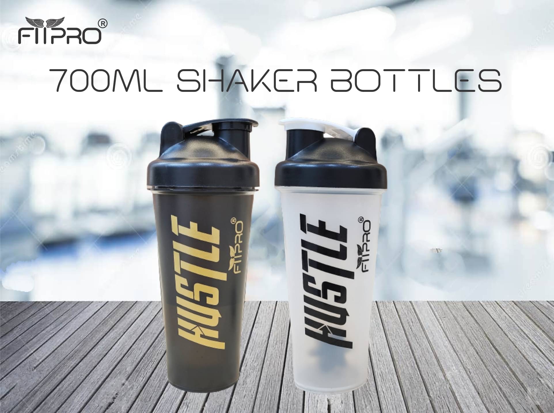     			FitPro Plastic Black 700 mL Shaker ( Pack of 1 )