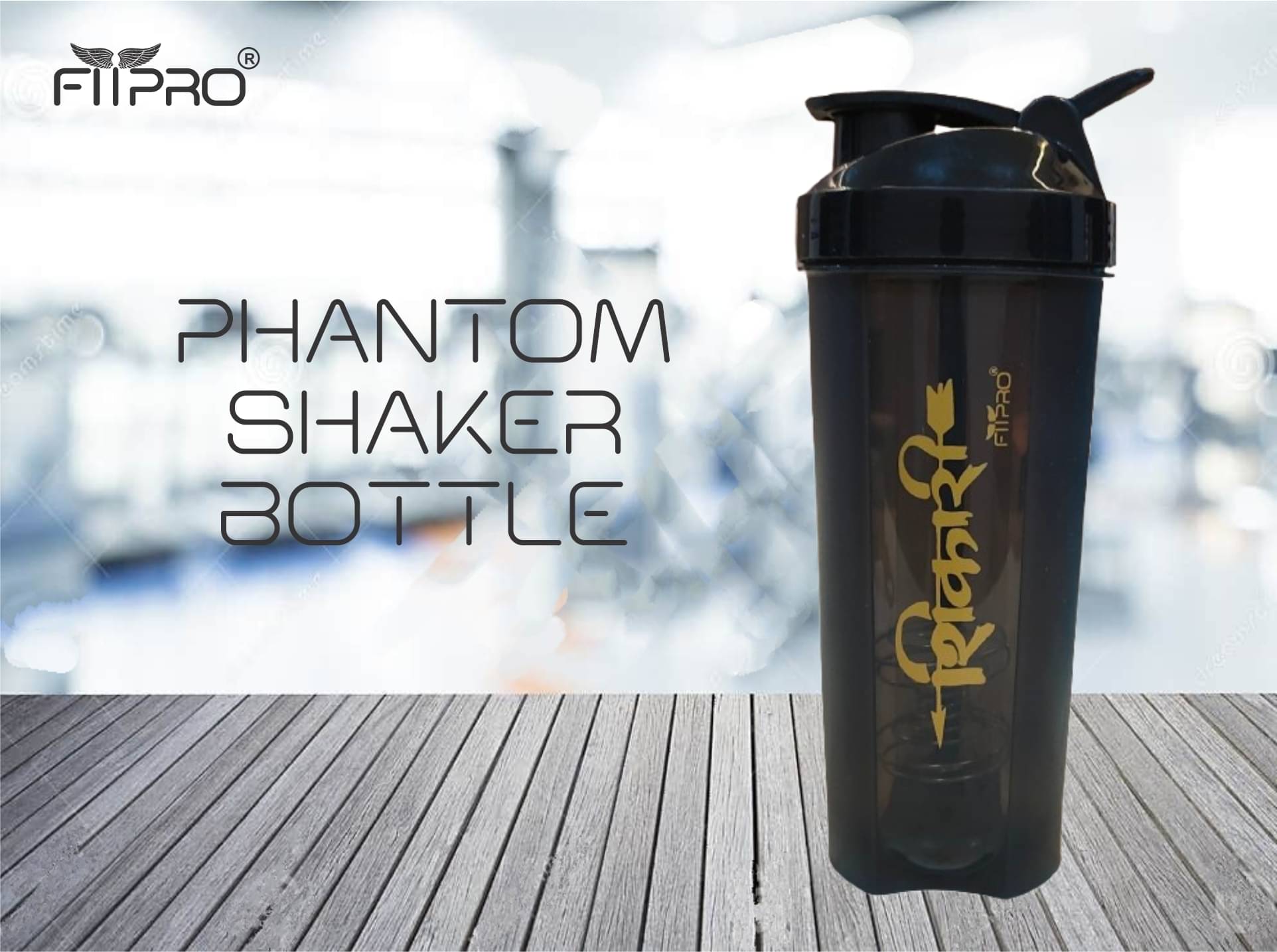     			FitPro Plastic Black 750 mL Shaker ( Pack of 1 )