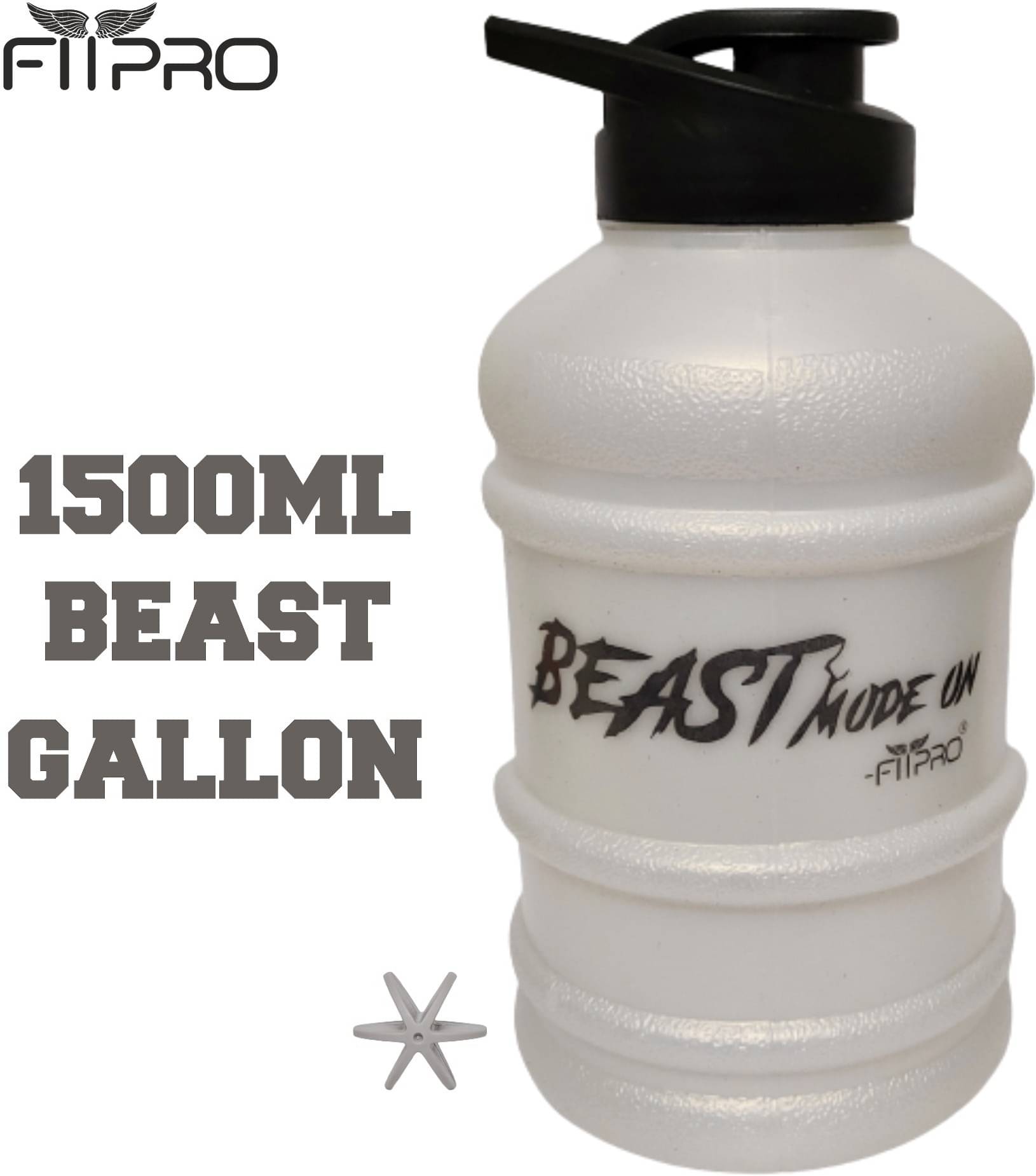     			FitPro Plastic White 1500 mL Shaker ( Pack of 1 )