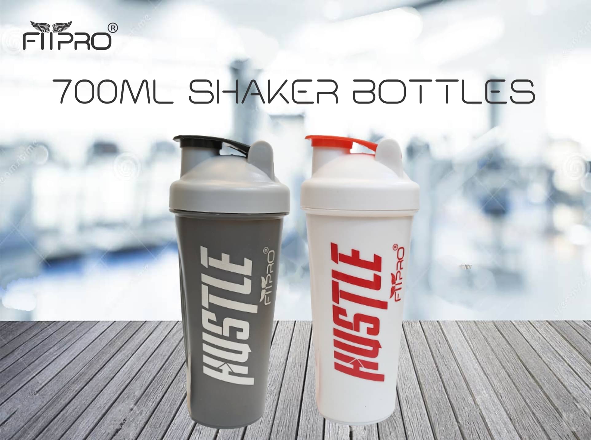     			FitPro Plastic White 700 mL Shaker ( Pack of 1 )