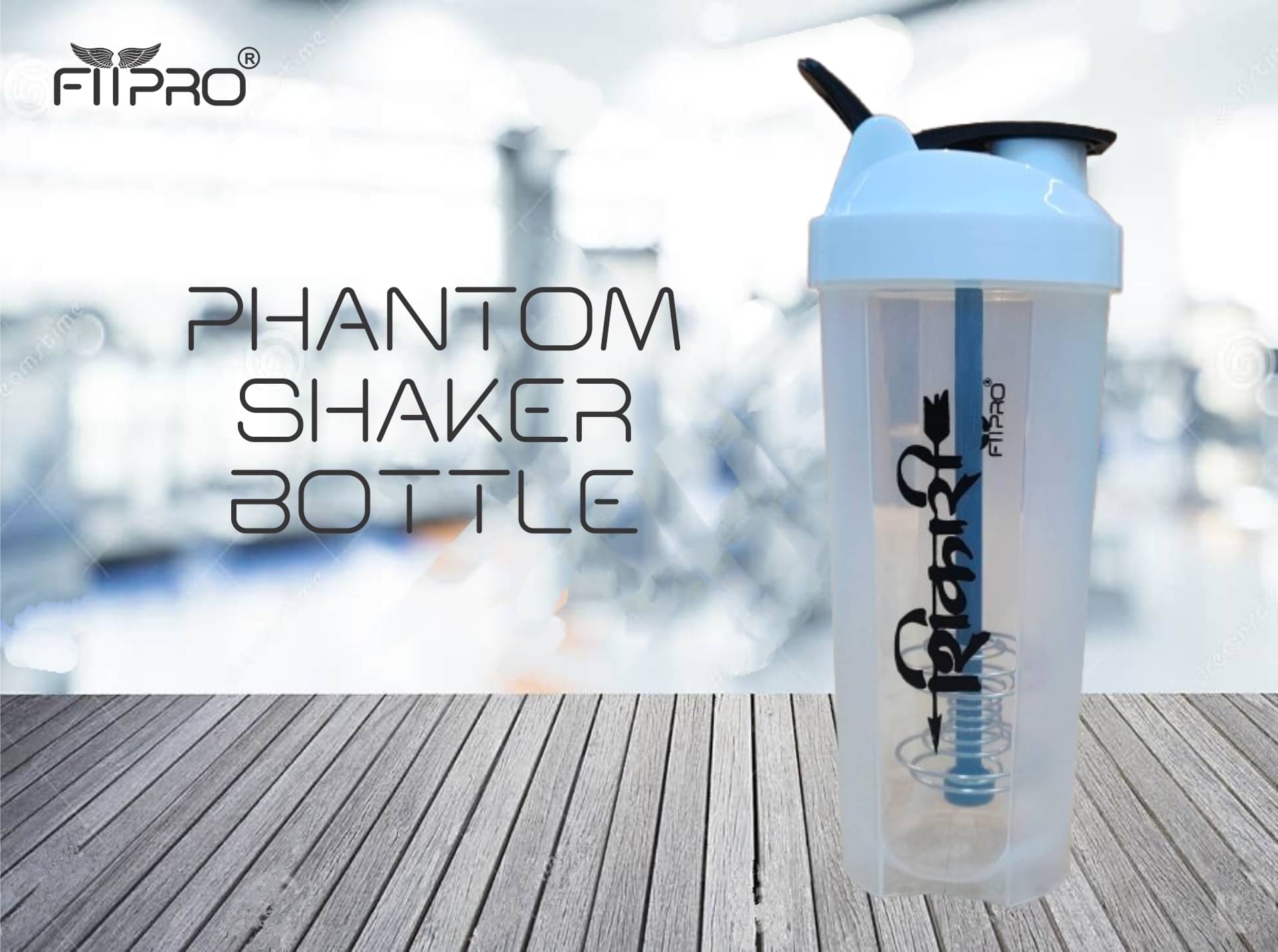 FitPro Plastic White 750 mL Shaker ( Pack of 1 )     			FitPro Plastic White 750 mL Shaker ( Pack of 1 )