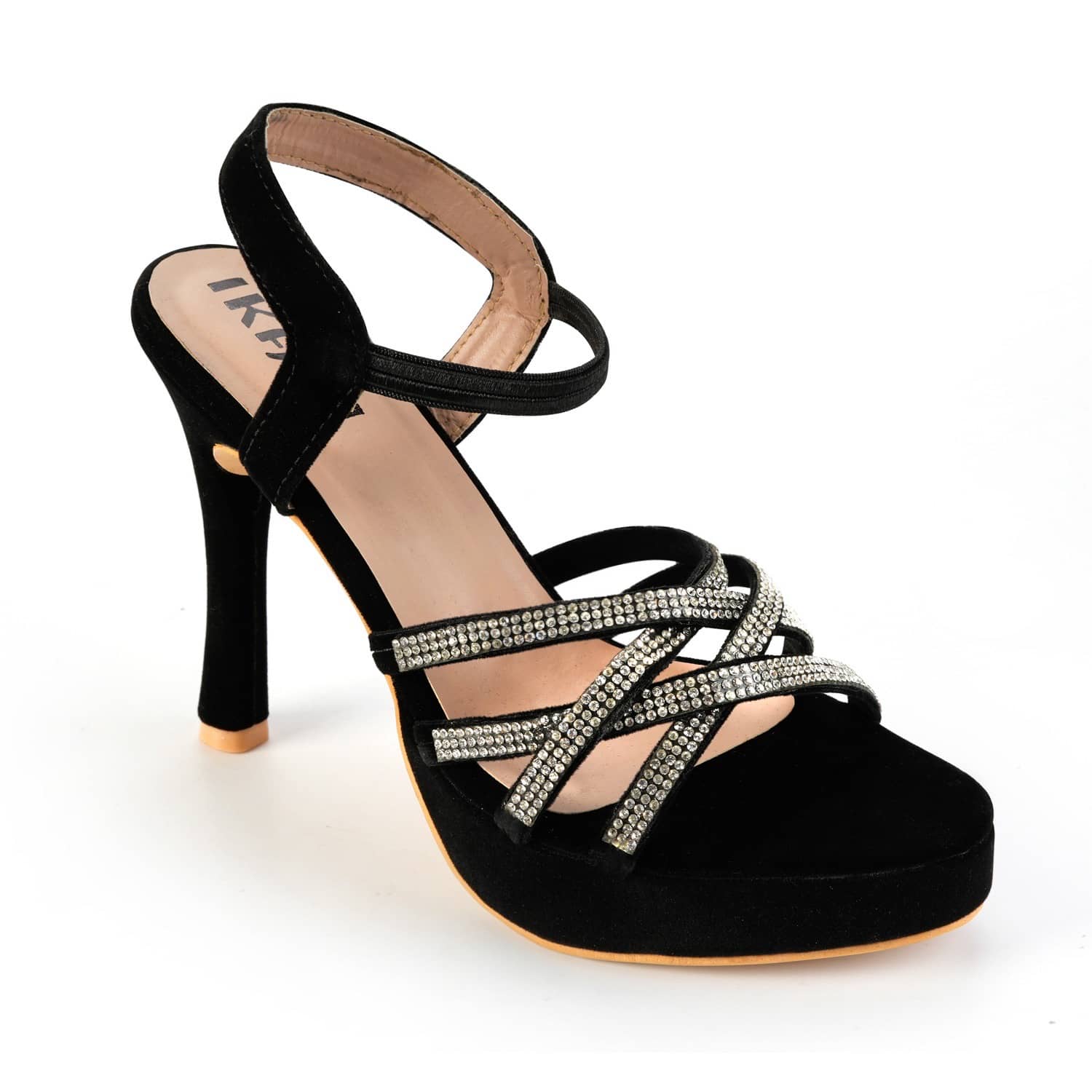 IKAGI Black Women's Sandal Heels - Heels | Buy online on ZillyBuy