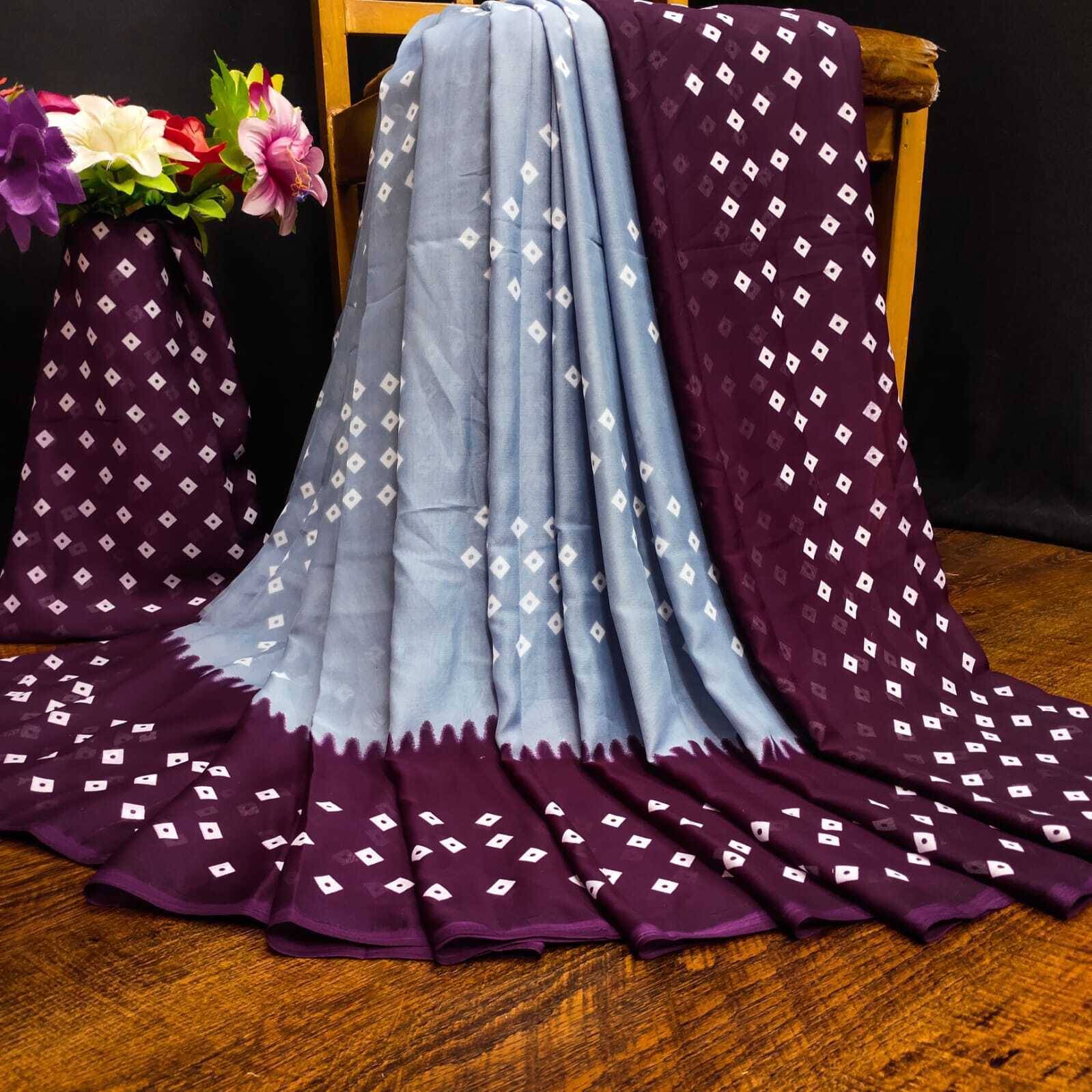 JIHANA FAB Chiffon Printed Saree With Unstitched Blouse Piece ( Multicolor ) JIHANA FAB Chiffon Printed Saree With Unstitched Blouse Piece ( Multicolor )
