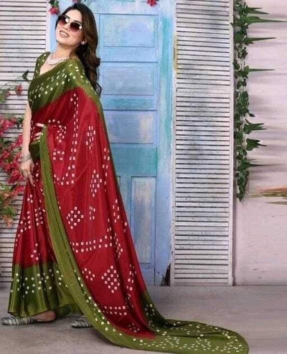    			JIHANA FAB Georgette Printed Saree With Unstitched Blouse Piece ( Multicolor )