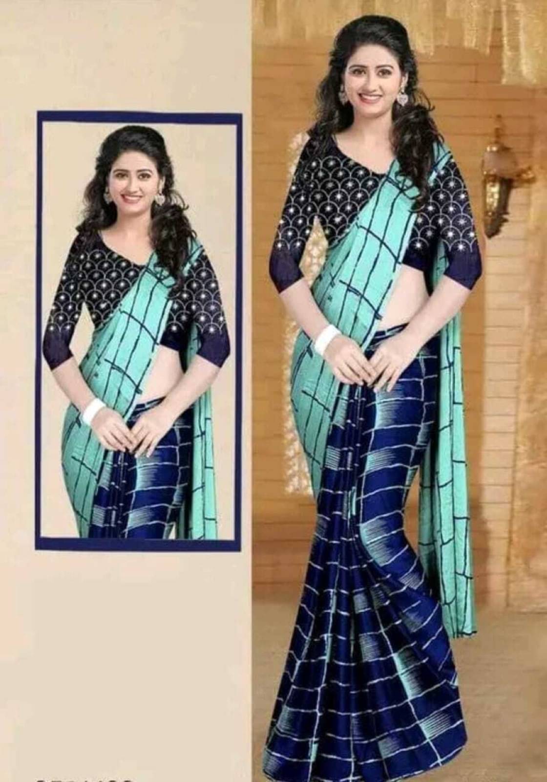 JIHANA FAB Chiffon Printed Saree With Unstitched Blouse Piece ( Green ) JIHANA FAB Chiffon Printed Saree With Unstitched Blouse Piece ( Green )