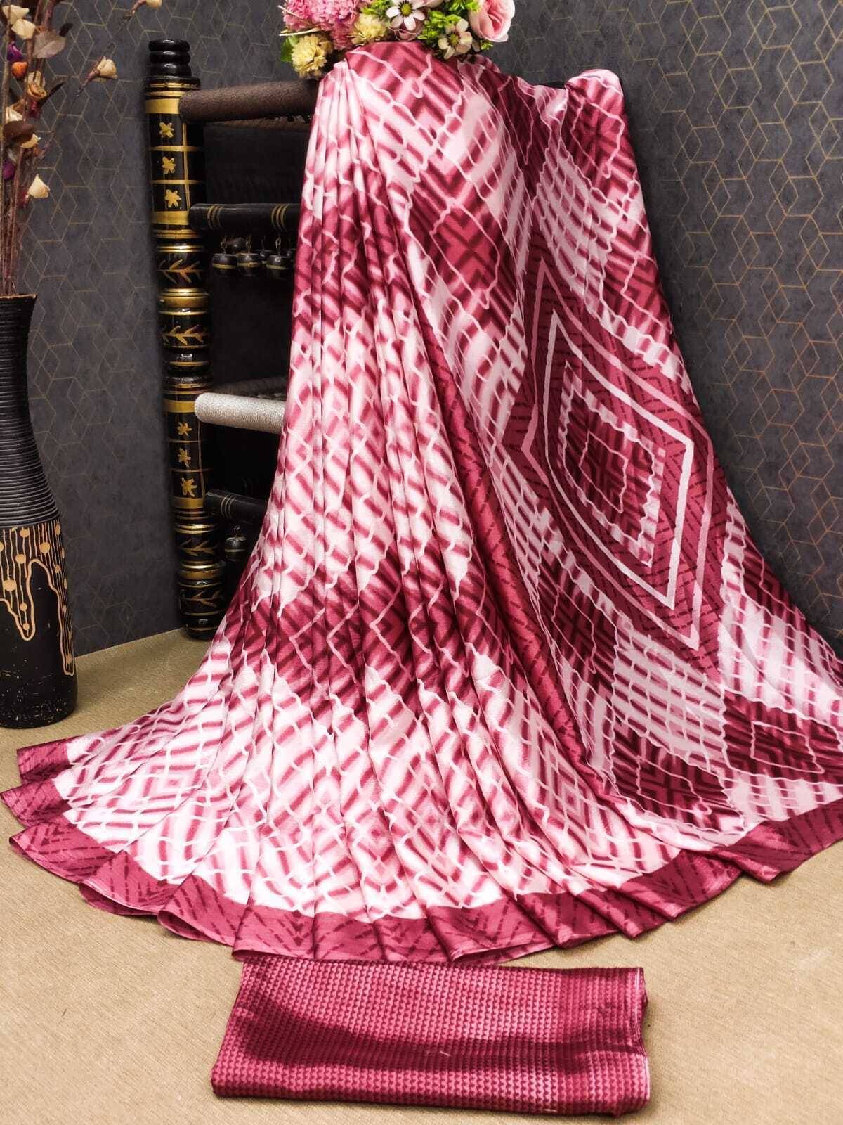     			JIHANA FAB Georgette Printed Saree With Unstitched Blouse Piece ( Multicolor )