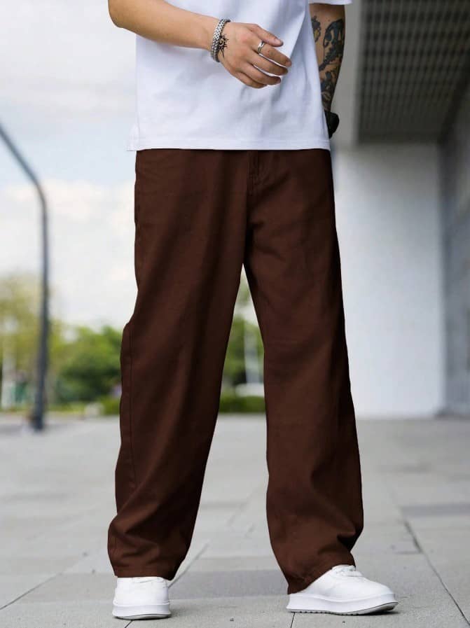 Niffer Fashion Basic Men's Jeans - Brown ( Pack of 1 ) - Jeans | Buy online on ZillyBuy