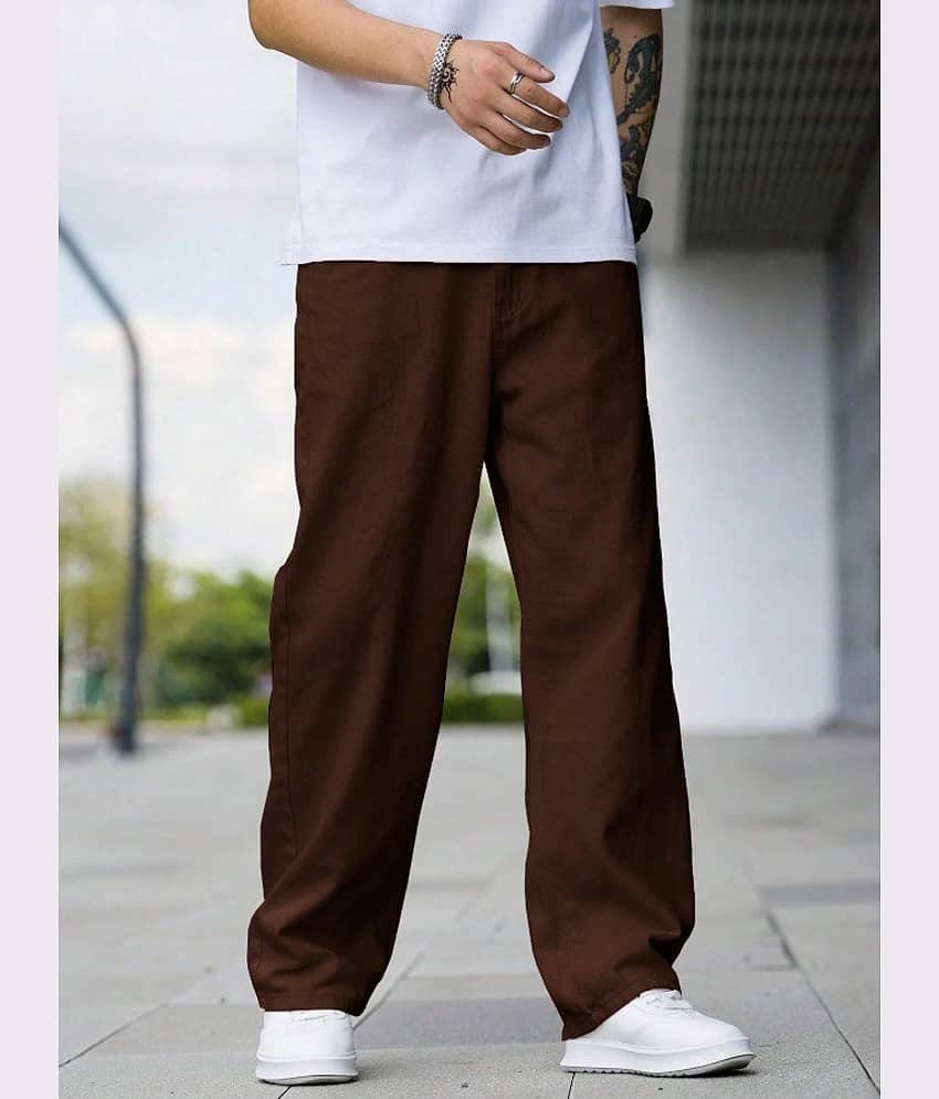 Niffer Fashion Basic Men's Jeans - Brown ( Pack of 1 ) - Jeans | Buy online on ZillyBuy