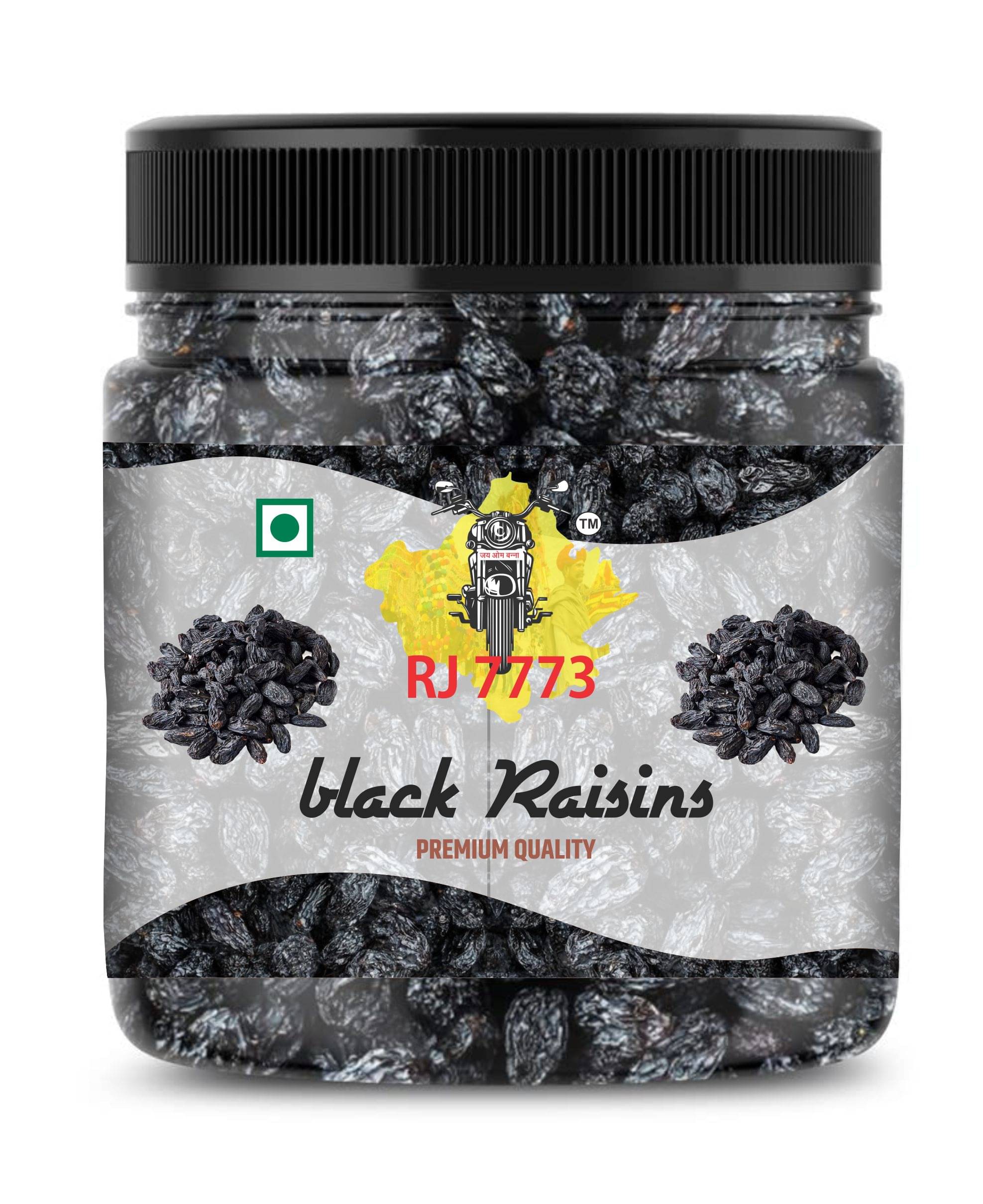 RJ7773 Raisin (Kishmish) Afghani Seedless Fresh Black Raisins 500 Gm RJ7773 Raisin (Kishmish) Afghani Seedless Fresh Black Raisins 500 Gm