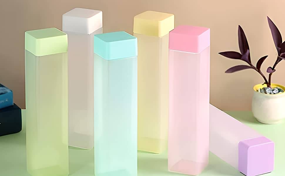     			Stysol Frosty Water Bottel  Multicolour Plastic Fridge Water Bottle 1000 mL ( Set of 6 )