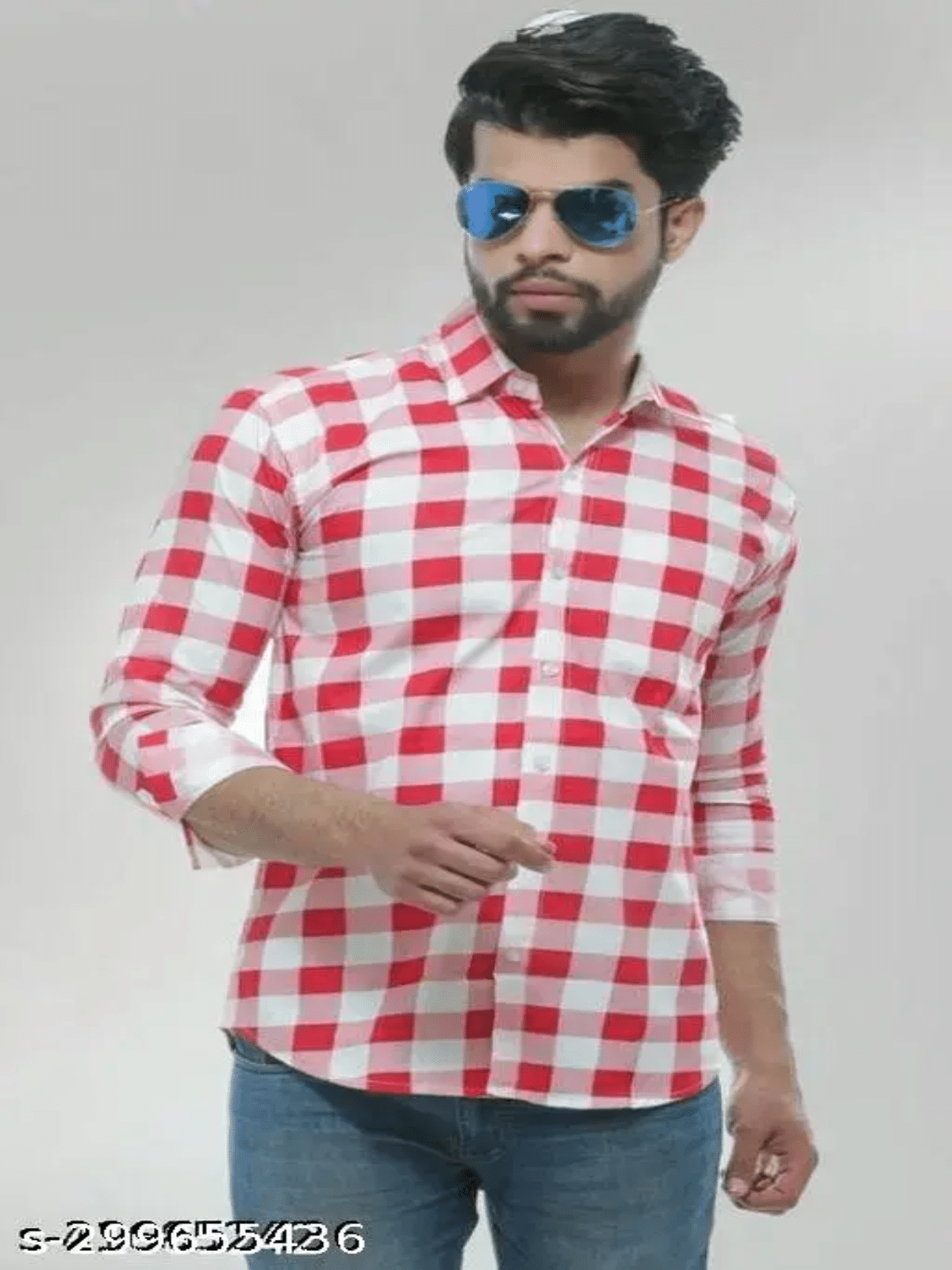 pranat Cotton Blend Slim Fit Checks Full Sleeves Men's Casual Shirt - Red ( Pack of 1 ) pranat Cotton Blend Slim Fit Checks Full Sleeves Men's Casual Shirt - Red ( Pack of 1 )