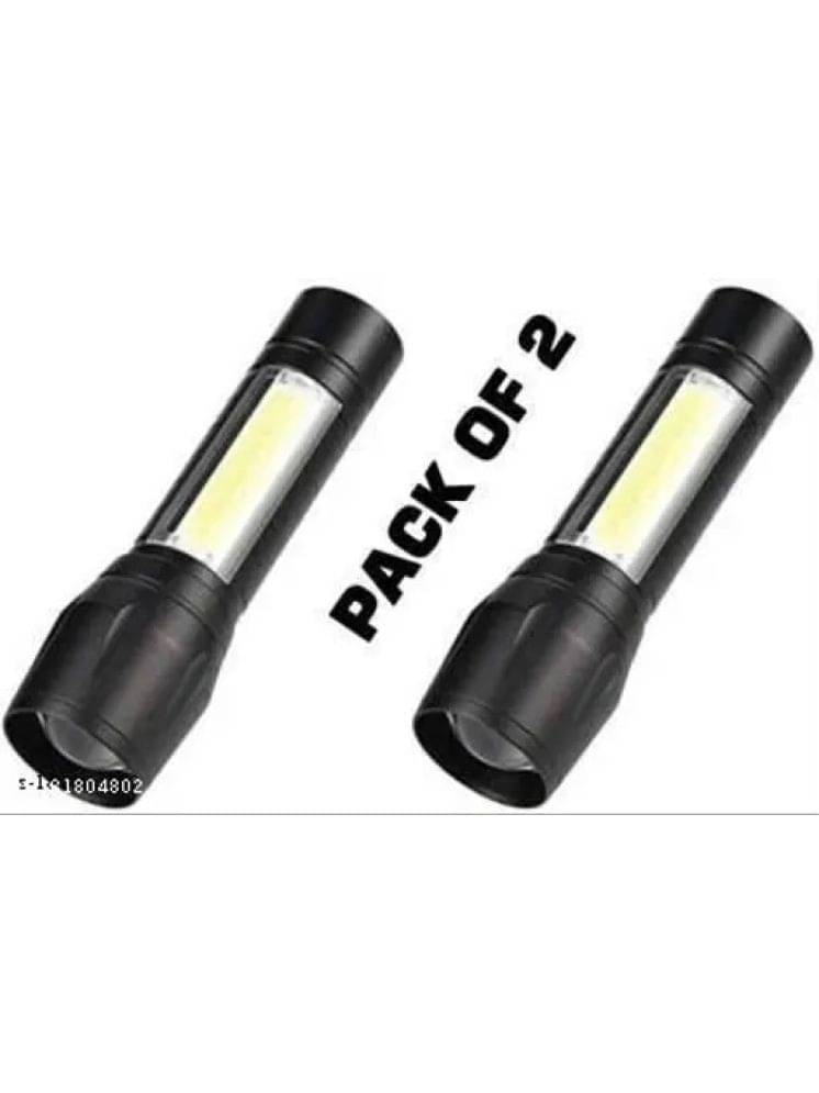 2 Pieces -Small-Green-Torch1 - 3W Rechargeable Flashlight Torch ( Pack of 2 ) 2 Pieces -Small-Green-Torch1 - 3W Rechargeable Flashlight Torch ( Pack of 2 )