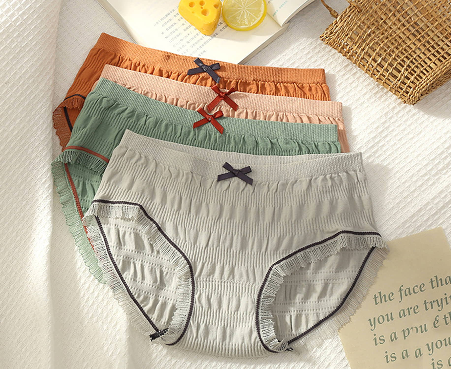 3Mads Pack of 4 Nylon Hipster For Women ( Multicolor5 )