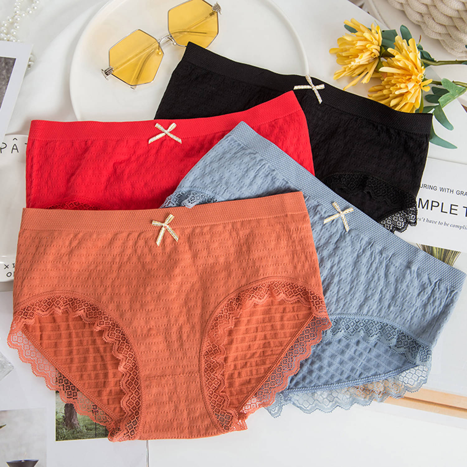 3Mads Pack of 4 Nylon Hipster For Women ( Multicolor2 ) 3Mads Pack of 4 Nylon Hipster For Women ( Multicolor2 )