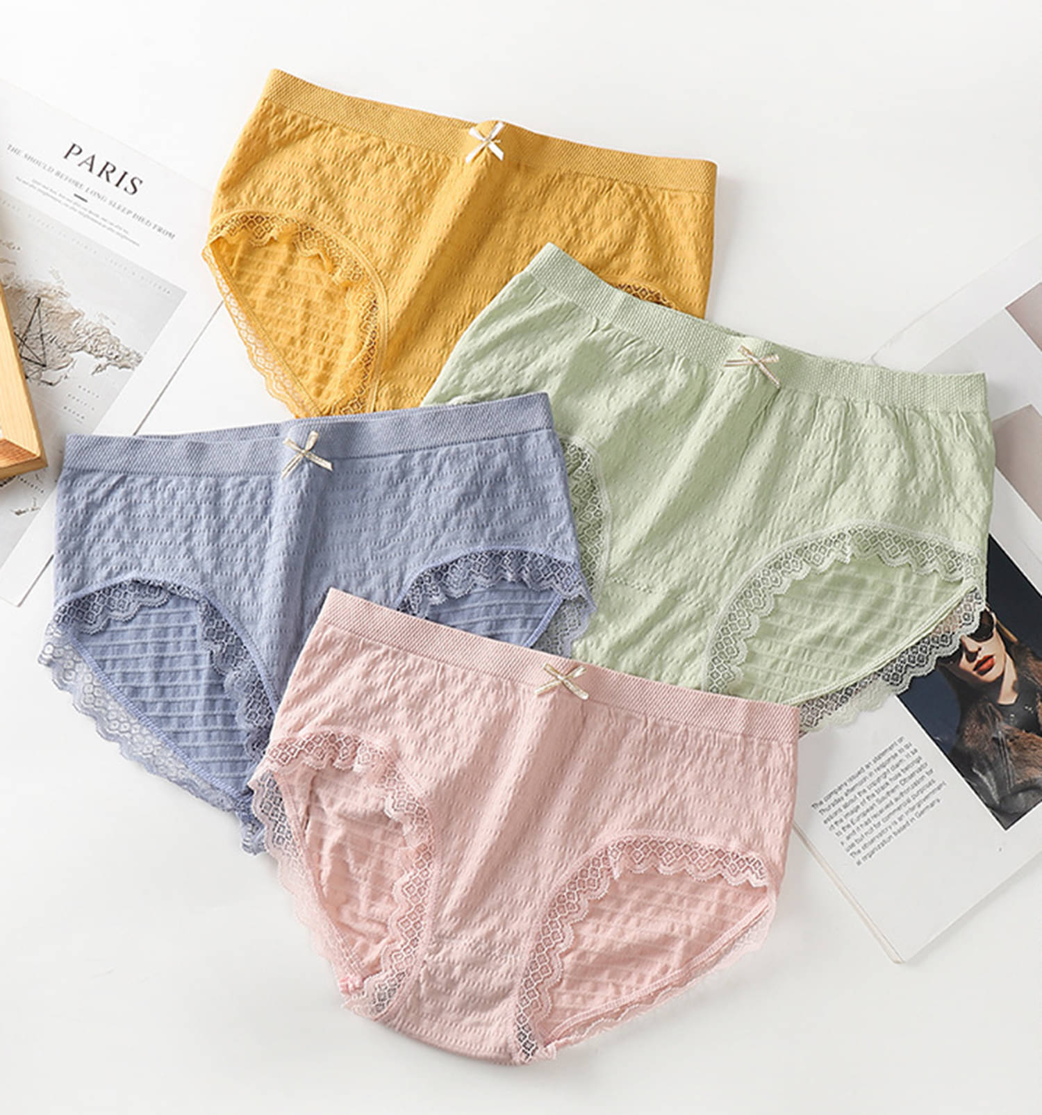     			3Mads Pack of 4 Nylon Hipster For Women ( Multicolor8 )