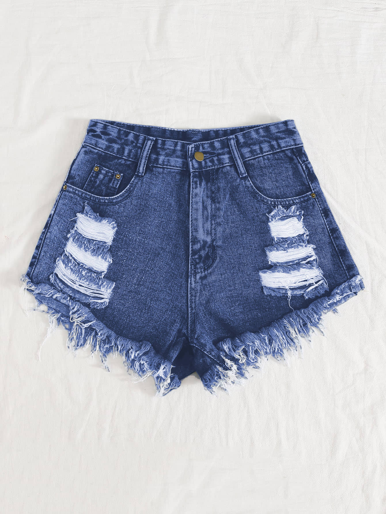 Aahwan Denim Hot Pants - Blue Single