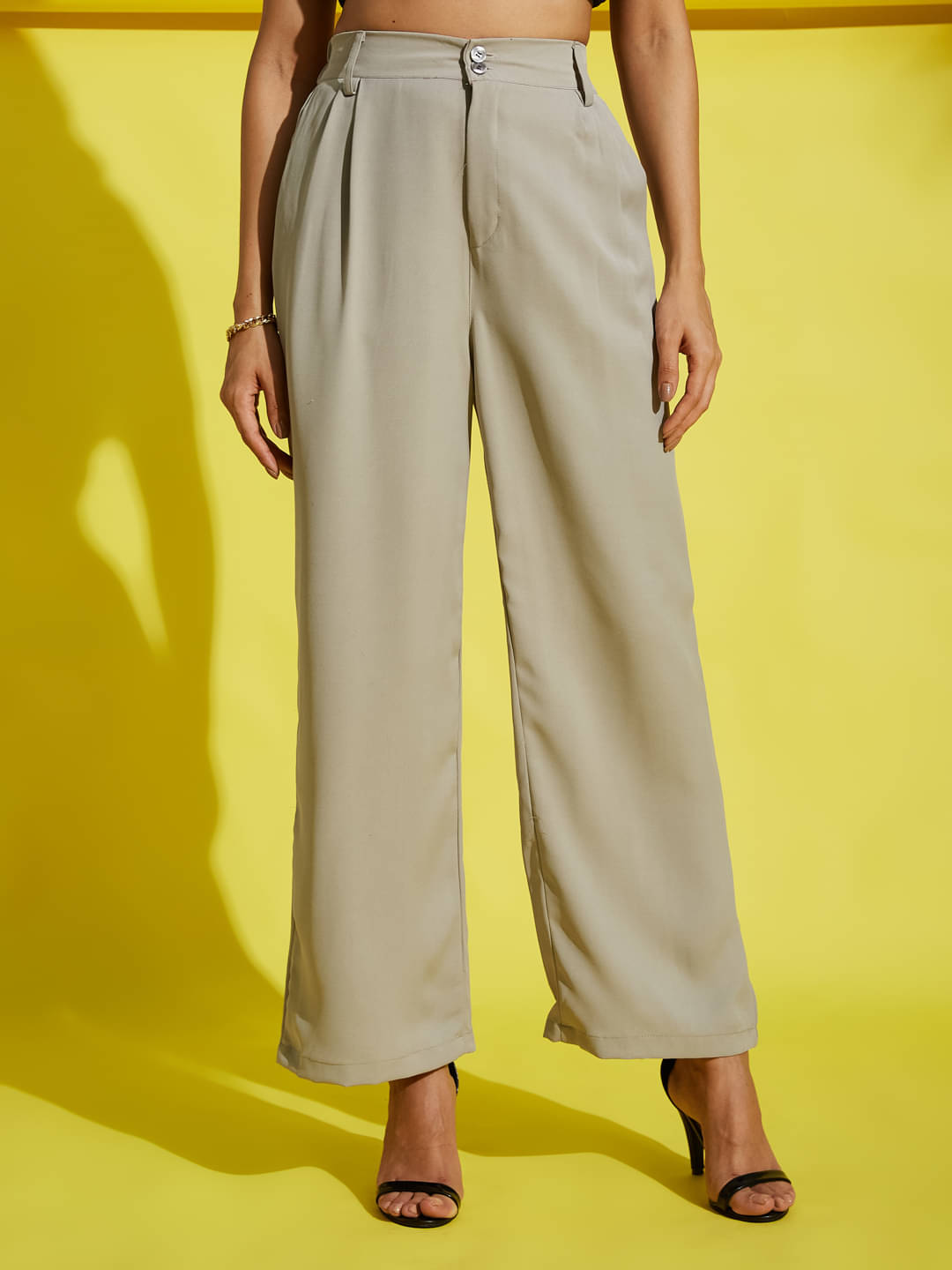     			Aahwan Pack of 1 Cotton Blend Relaxed Women's Casual Pants ( Beige )