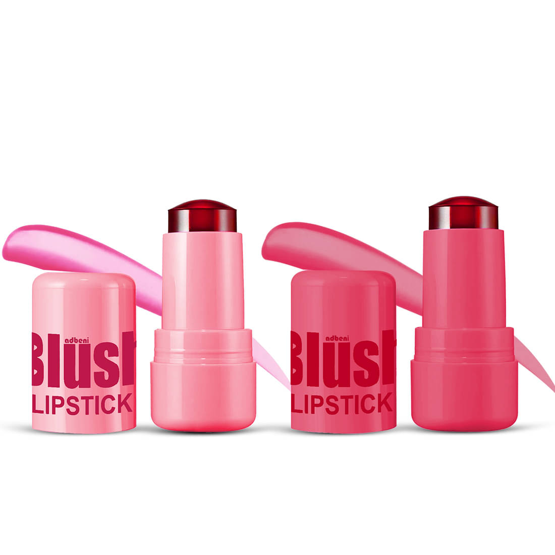     			Adbeni 3in1 Eyes, Lips & Cheeks Jelly Stick Blush Shade-01-02 (2Pc) Multi 33 g