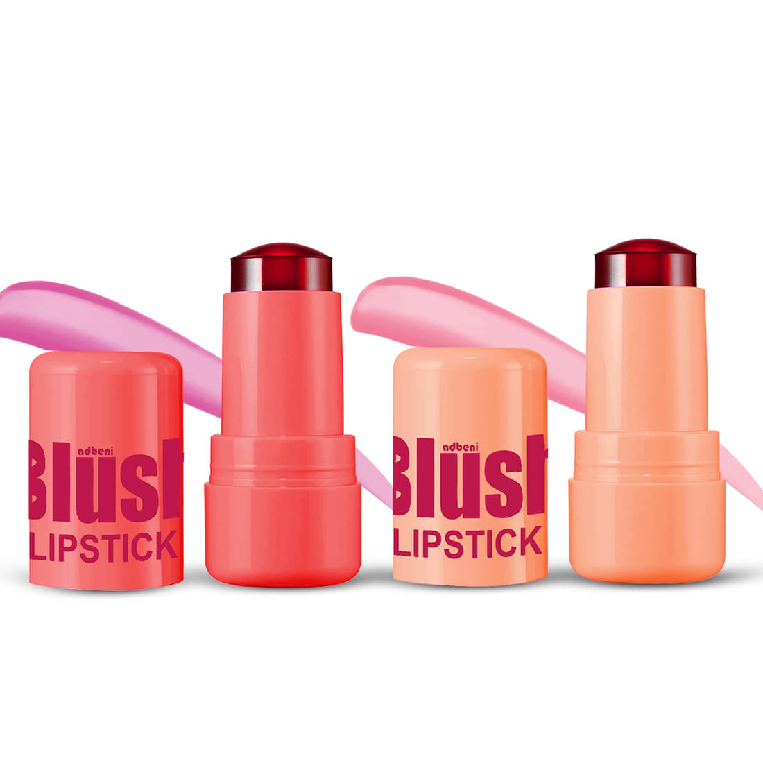     			Adbeni 3in 1 Eyes, Cheeks & Lips Jelly Stick Blush Shade-06-07 (2pc) Multi 33 g