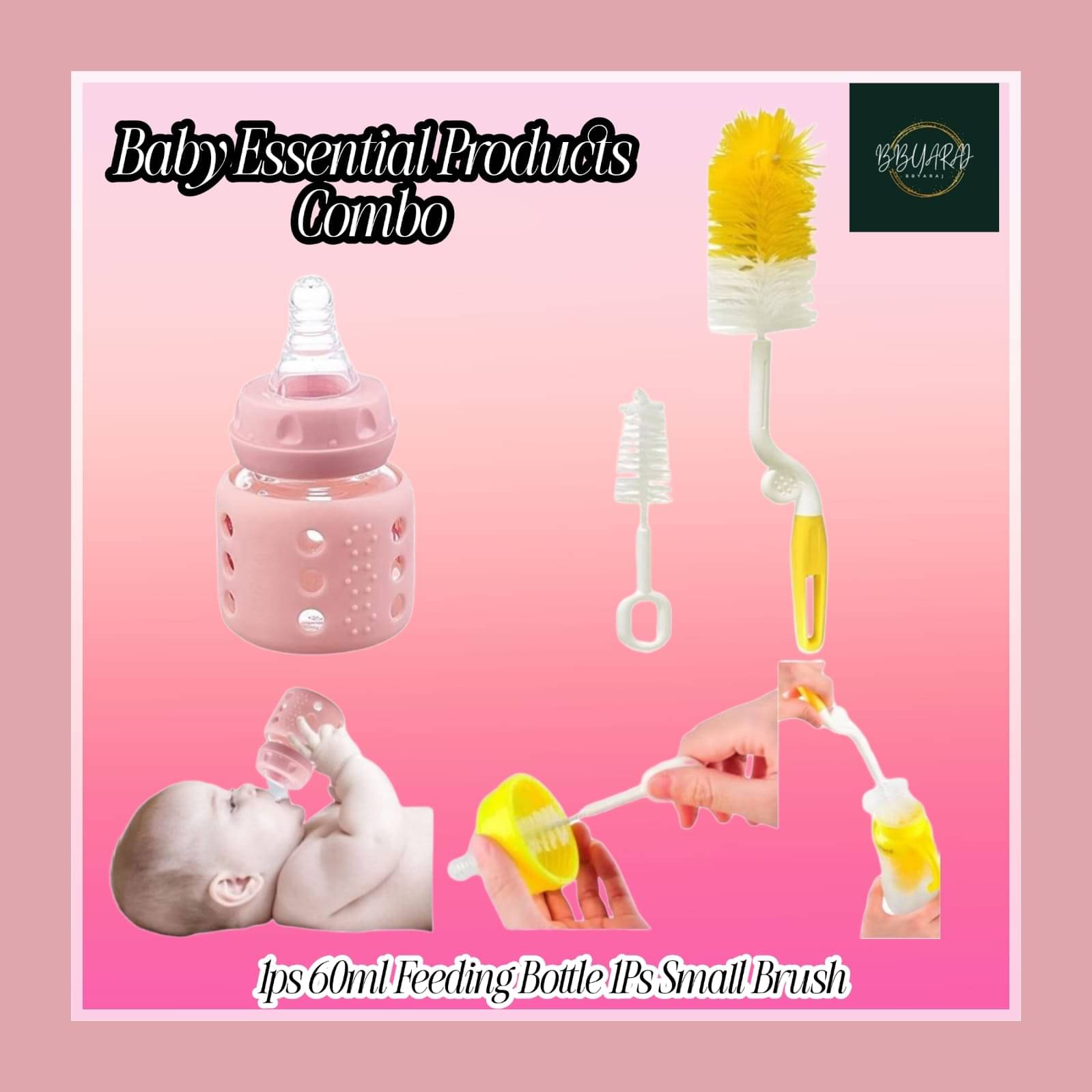 BBYARAJ 60 Pink Feeding Bottle ( Pack of 1 ) BBYARAJ 60 Pink Feeding Bottle ( Pack of 1 )