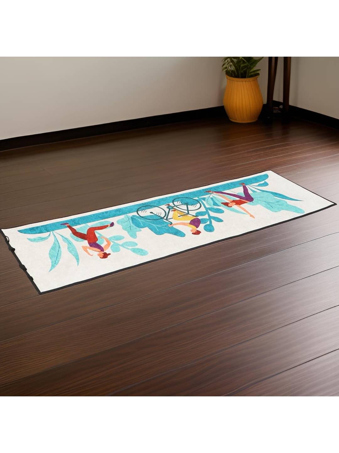     			BELLA TRUE Multicolor Polyester Yoga Mat ( Pack of 1 )