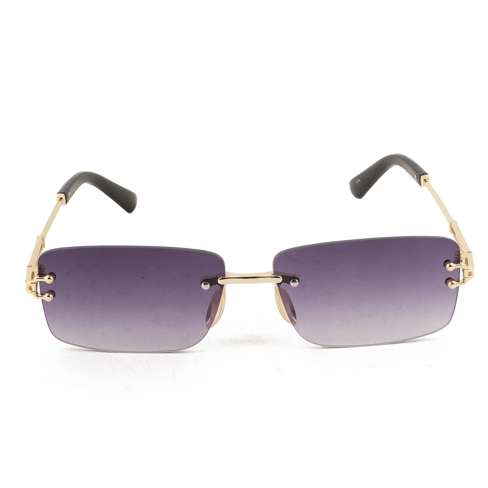     			Bayberry Gold Rectangular Sunglasses ( Pack of 1 )