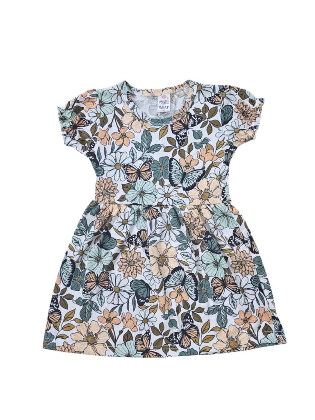 COOLTEES4U Cotton Frock For Girls ( Pack of 1 , Grey )     			COOLTEES4U Cotton Frock For Girls ( Pack of 1 , Grey )