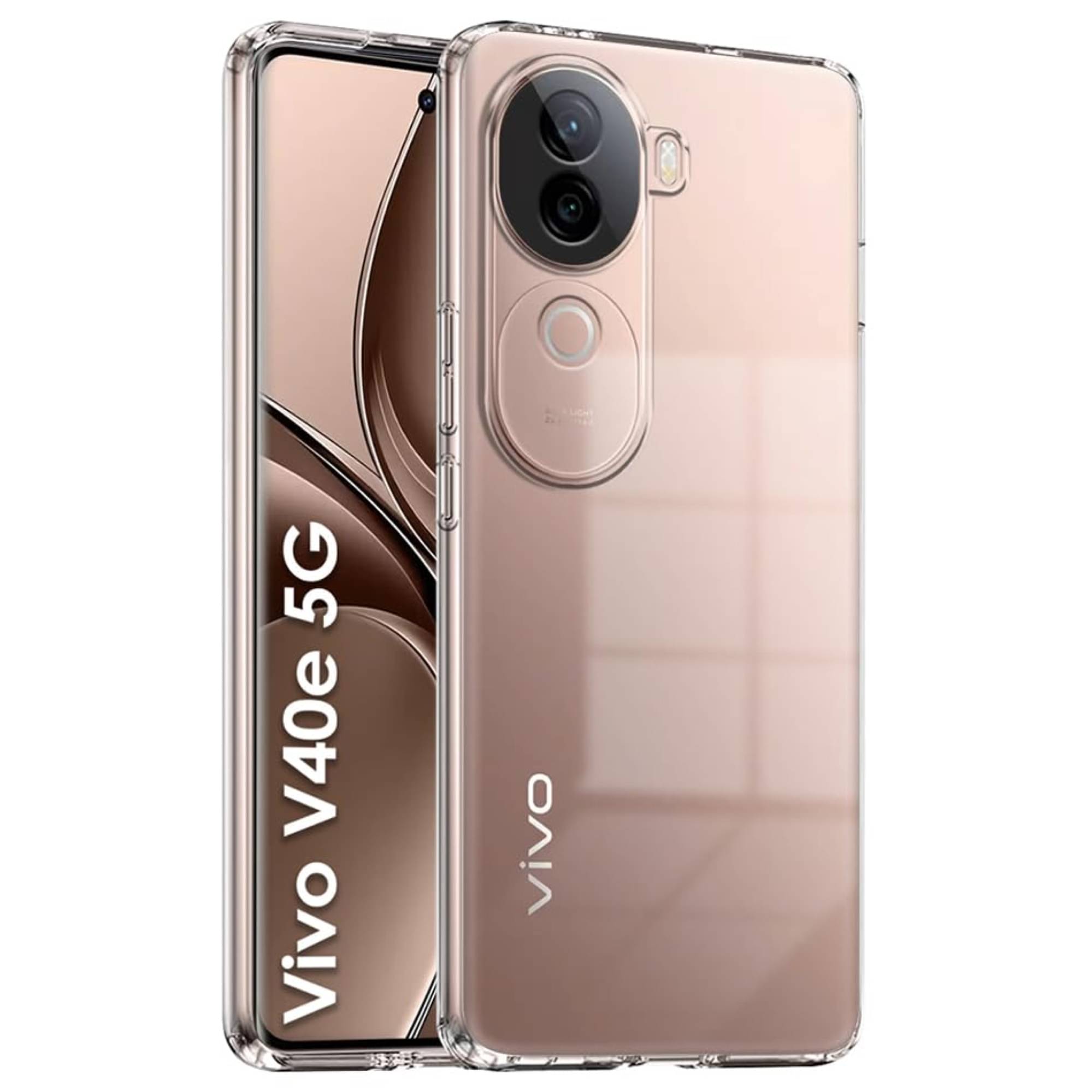     			Case Vault Covers Silicon Soft cases Compatible For Silicon vivo V40e 5G ( )