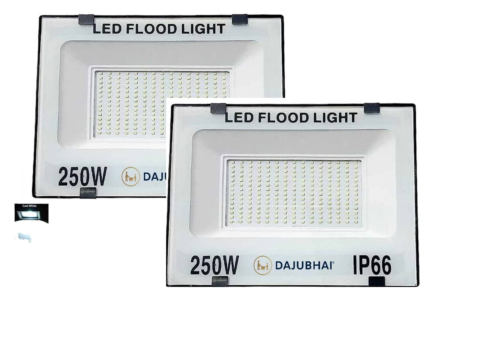 DAJUBHAI Cool Day Light 250w Watts Flood Light ( Pack of 1 )