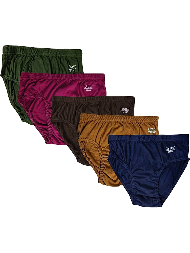 Drako Pack of 5 Cotton Briefs for Women (Multicolor) - Image 1