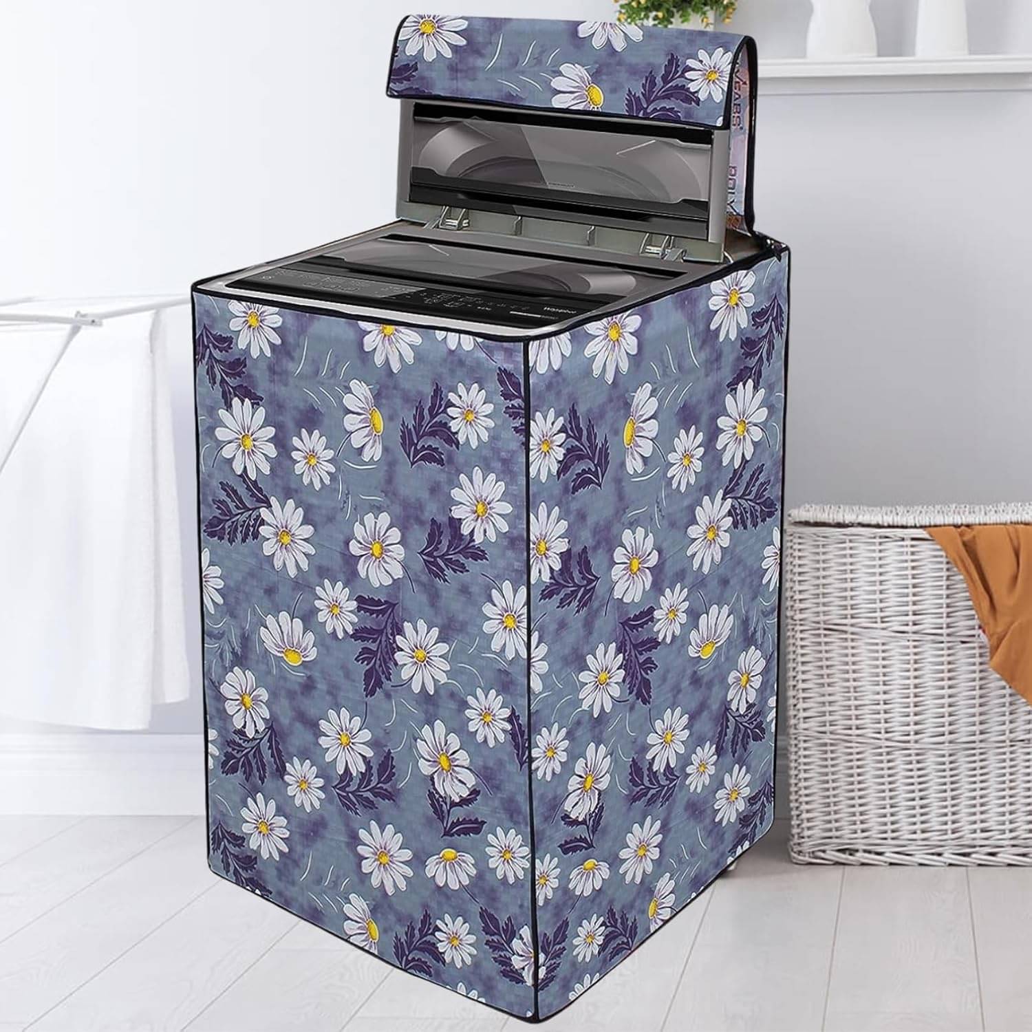 ENTICE Top Load Washing Machine Cover Compatiable For 8 kg - Blue ENTICE Top Load Washing Machine Cover Compatiable For 8 kg - Blue