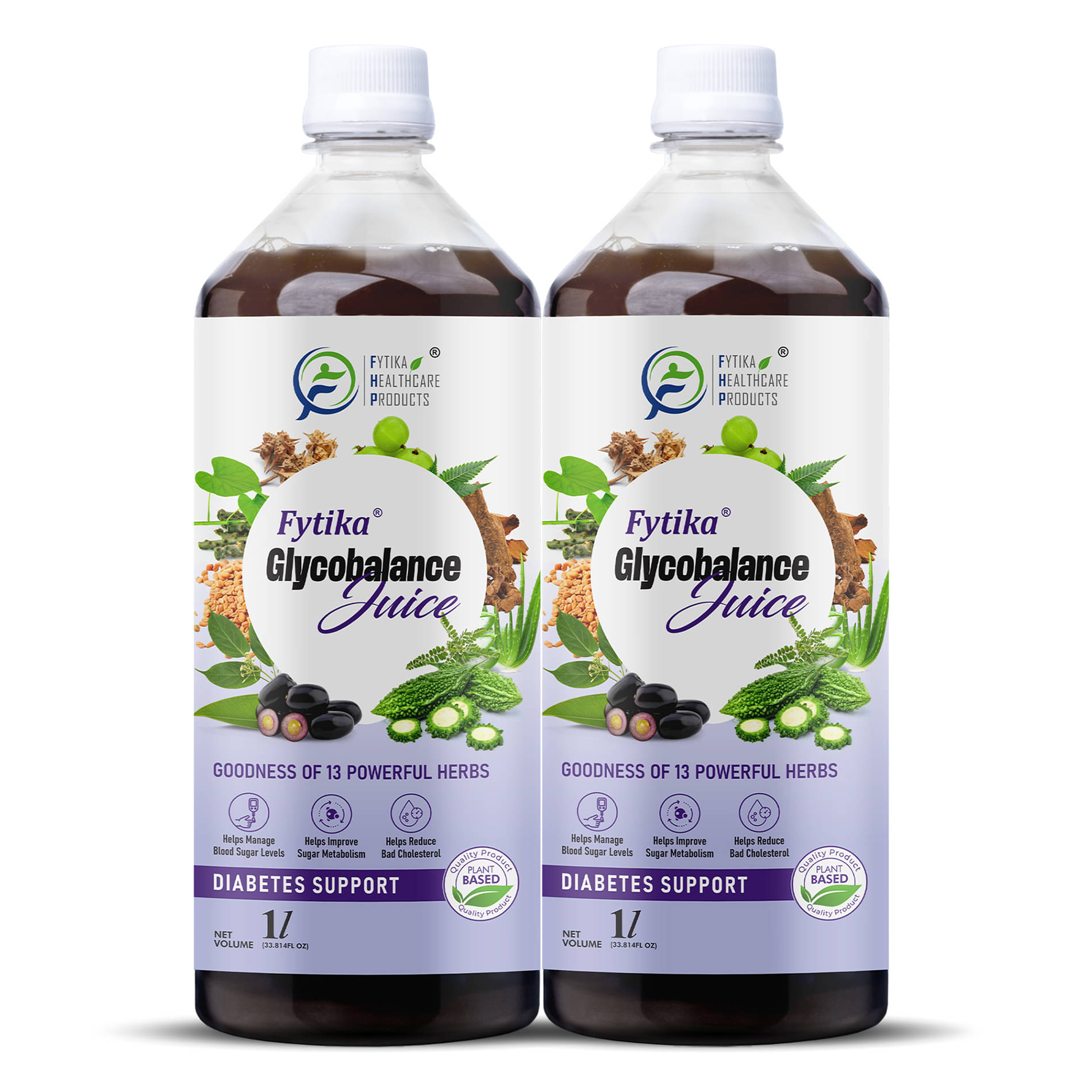     			Fytika Glycobalance Juice For Complete Diabetes Care 2L (Pack of 2)