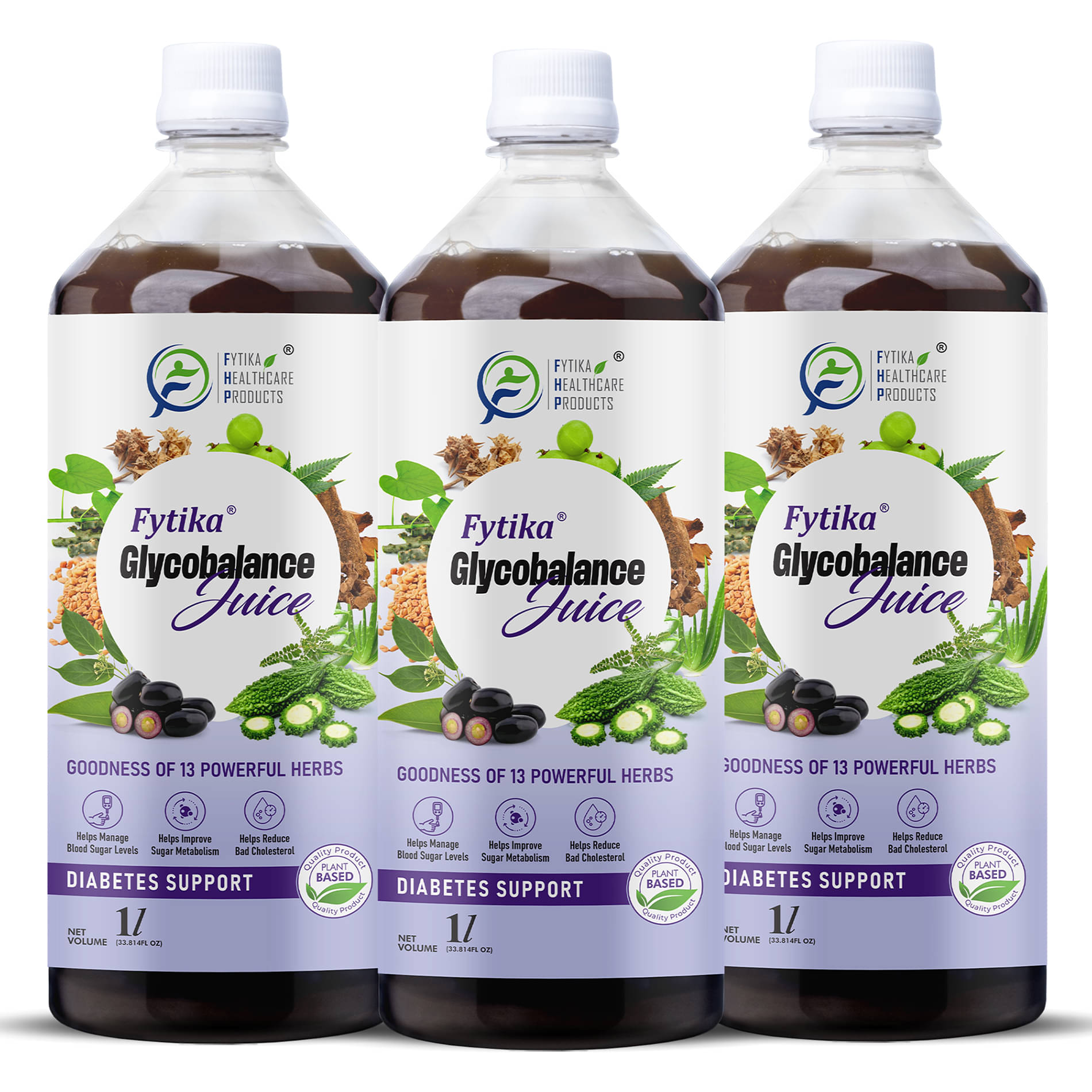 Fytika Glycobalance Juice For Complete Diabetes Care 3L (Pack of 3) Fytika Glycobalance Juice For Complete Diabetes Care 3L (Pack of 3)