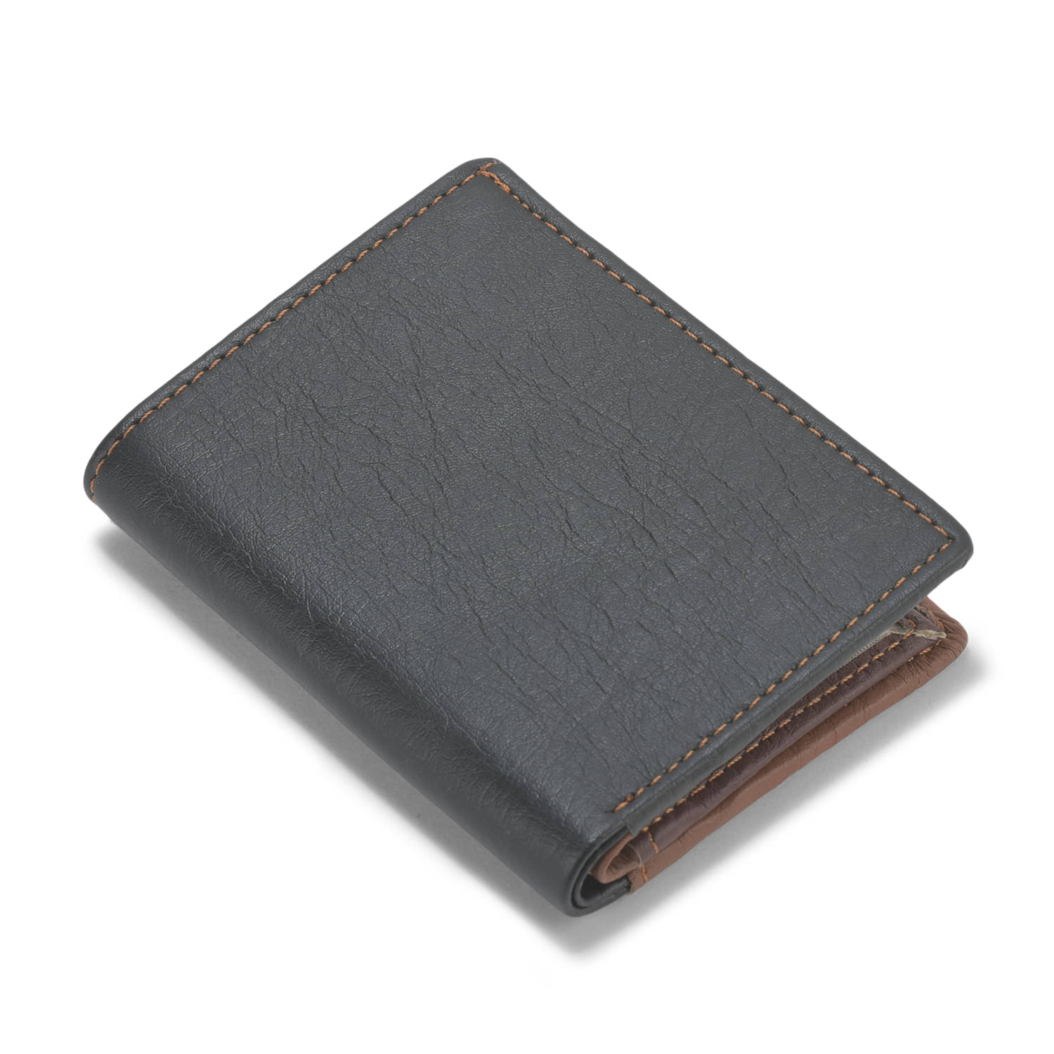     			Flingo Leather Self Design Men's Regular Wallet With 5 Slots For Card ( Black , Pack of 1 )