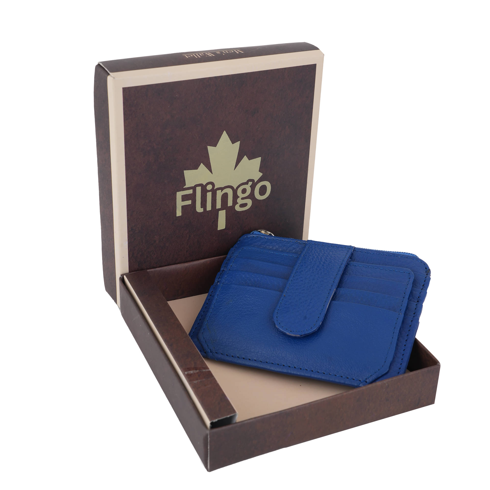 Flingo Leather Solid Men's Regular Wallet With 5 Slots For Card ( Blue , Pack of 1 ) Flingo Leather Solid Men's Regular Wallet With 5 Slots For Card ( Blue , Pack of 1 )